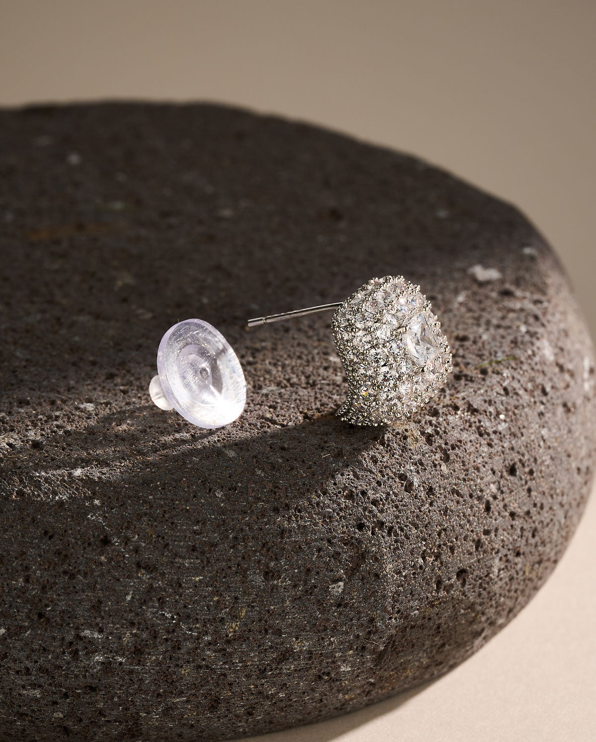 2PCS Luxe Pave Sparkle CZ Stud Earrings