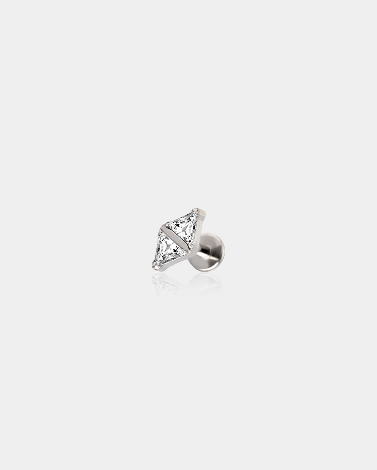 triangle cartilage stud earrings