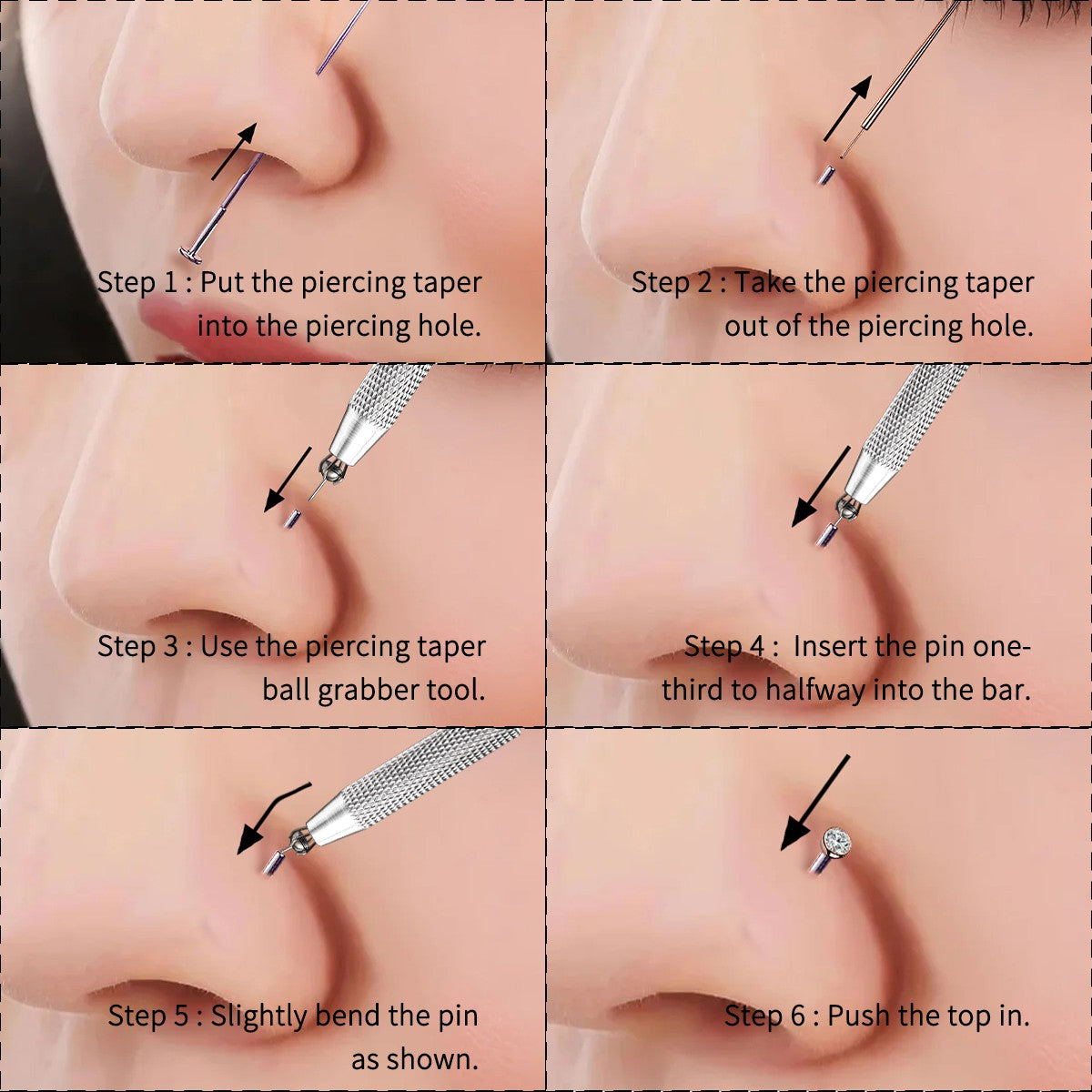 6PCS Body Jewelry Changer Kit