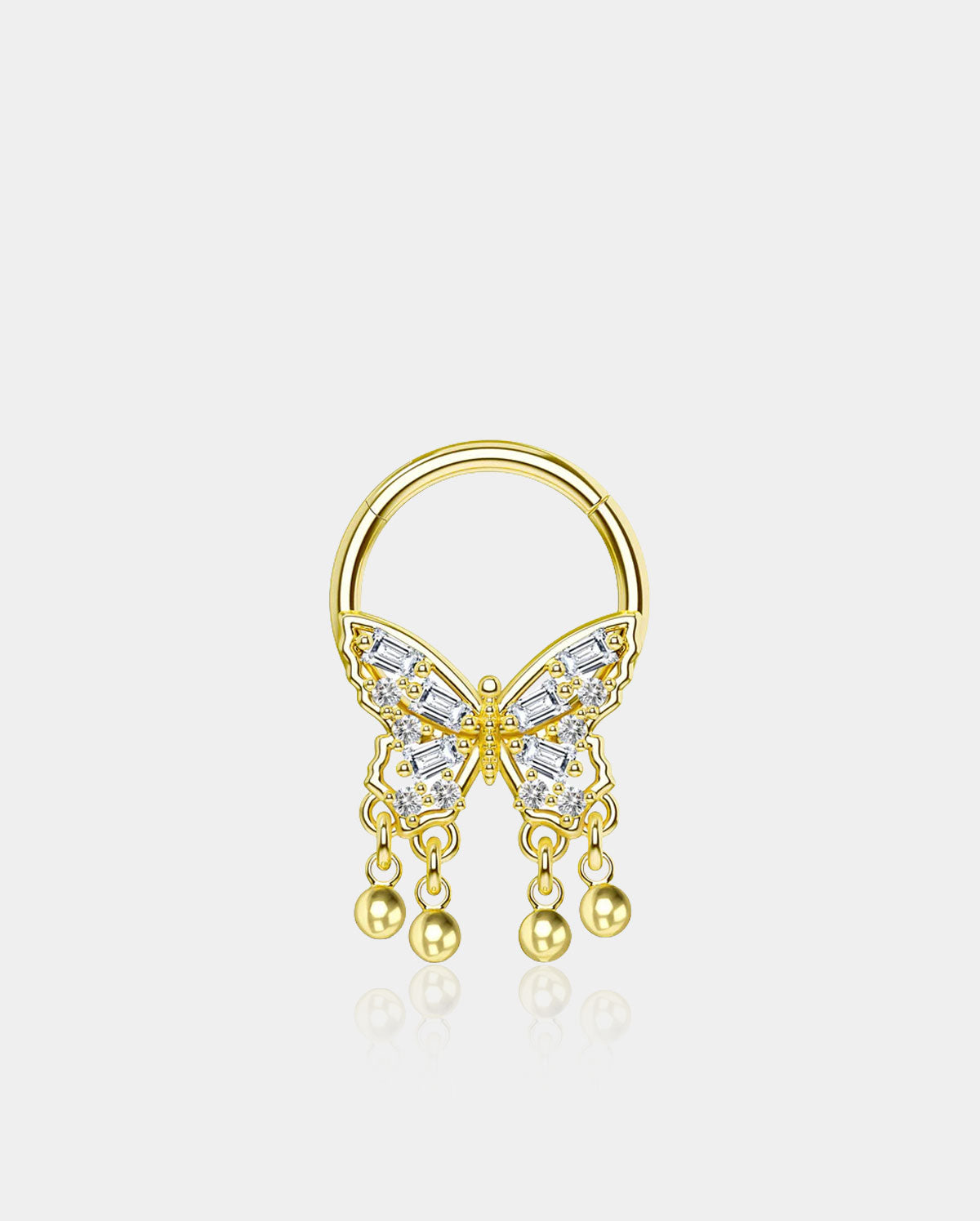 Butterfly Dangle Daith Septum Ring