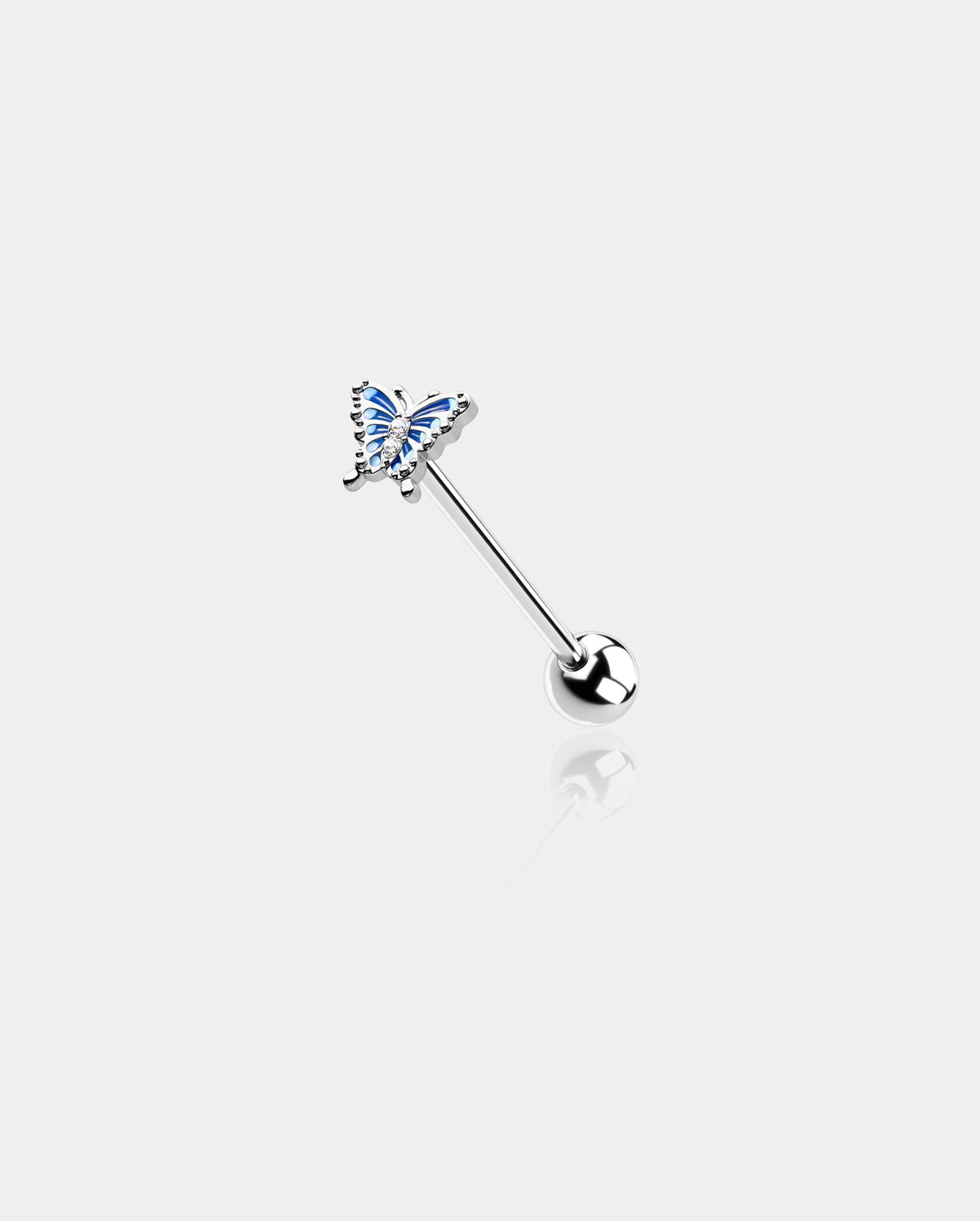 oufer butterfly tongue ring