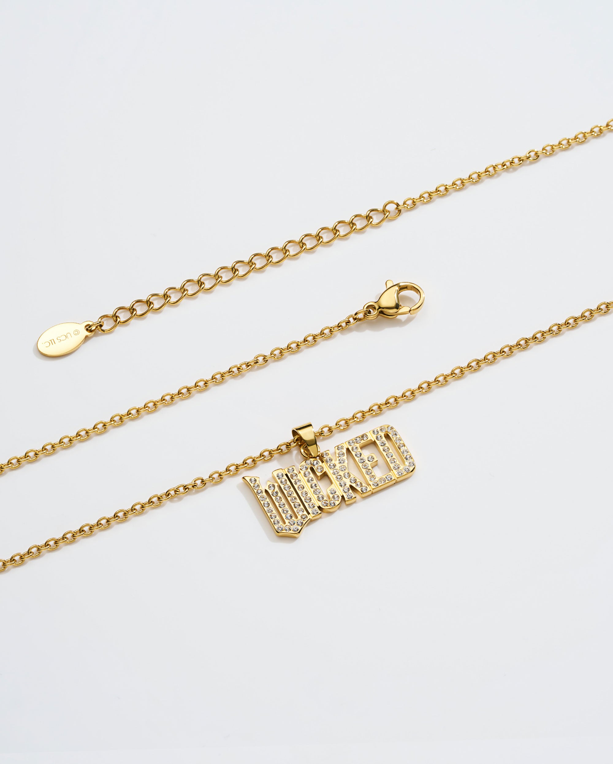 WICKED X OUFER "WICKED" Letter CZ Necklace