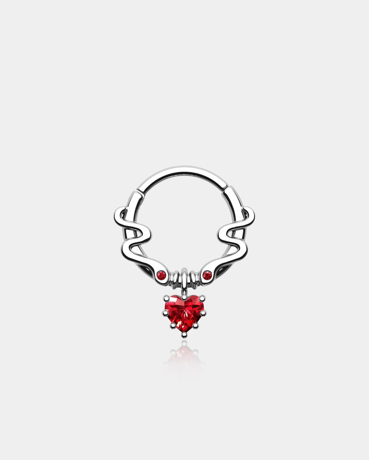 segment hoop snake septum ring