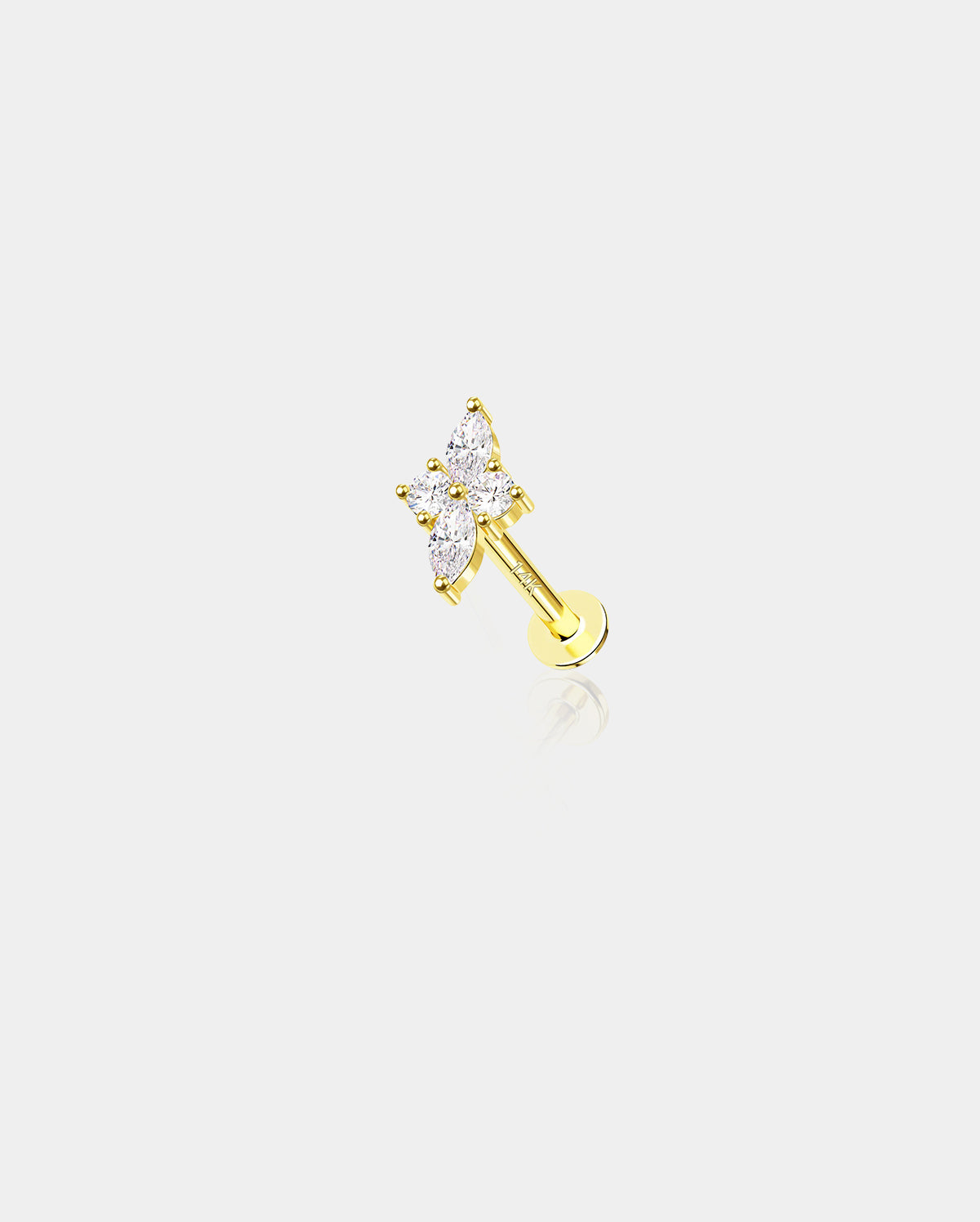 14k gold cartilage earrings