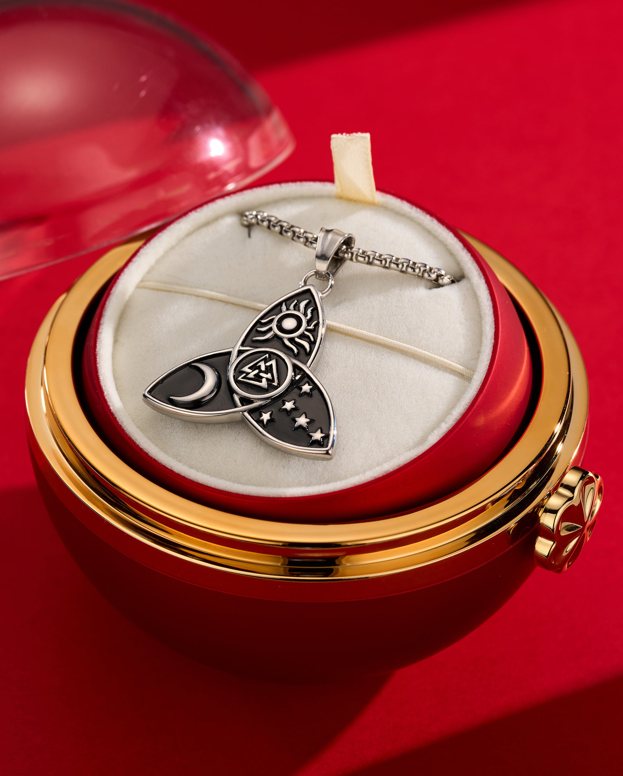 Sun Star Moon Vintage Necklace