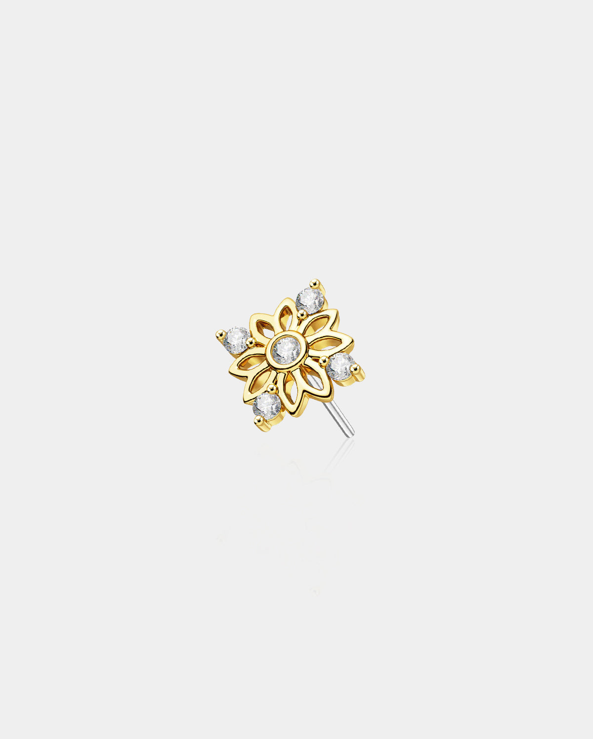 flower cartilage stud