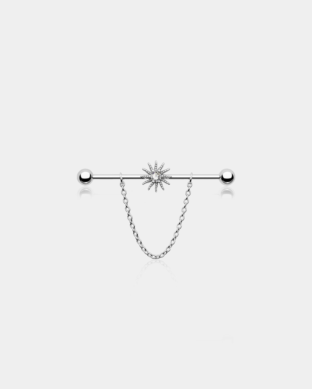 sun industrial barbell jewelry