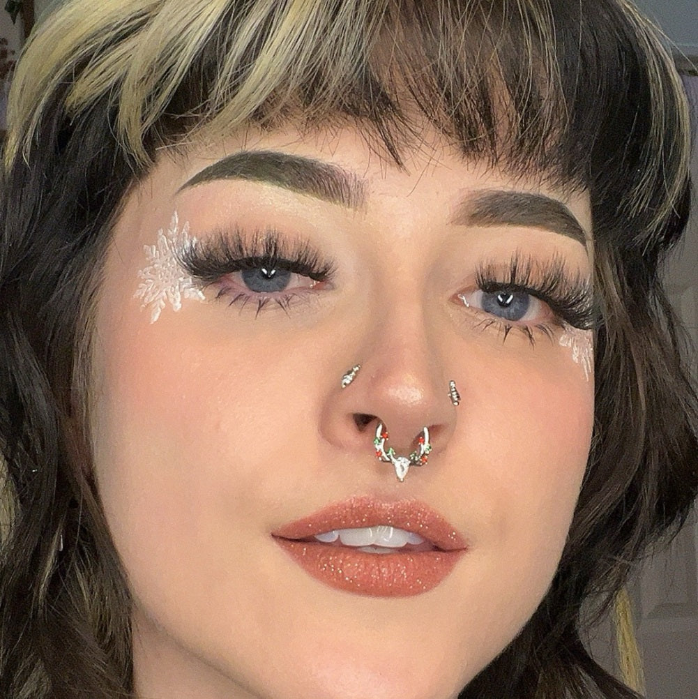 Antler Colorful Gemstone Septum Ring