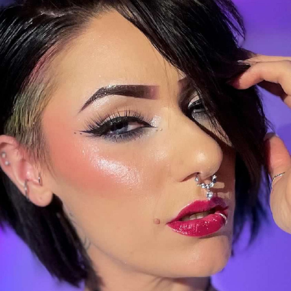 Deep Love Dangle Heart Segment Septum Ring