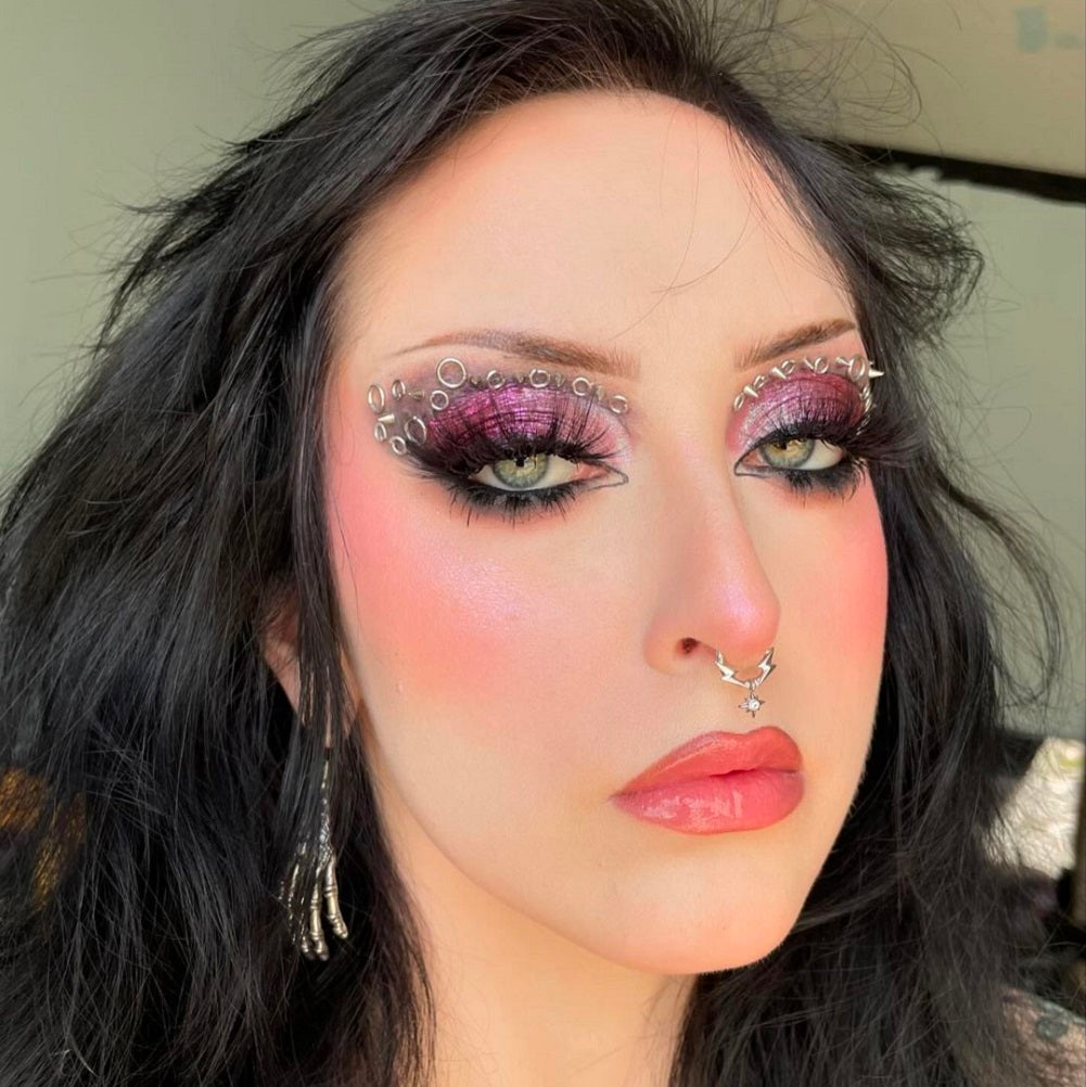 Lightning Bolt Star Dangle Clicker Septum Ring