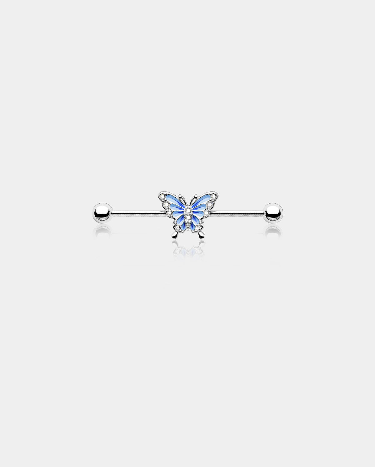industrial piercing jewelry butterfly oufer body jewelry