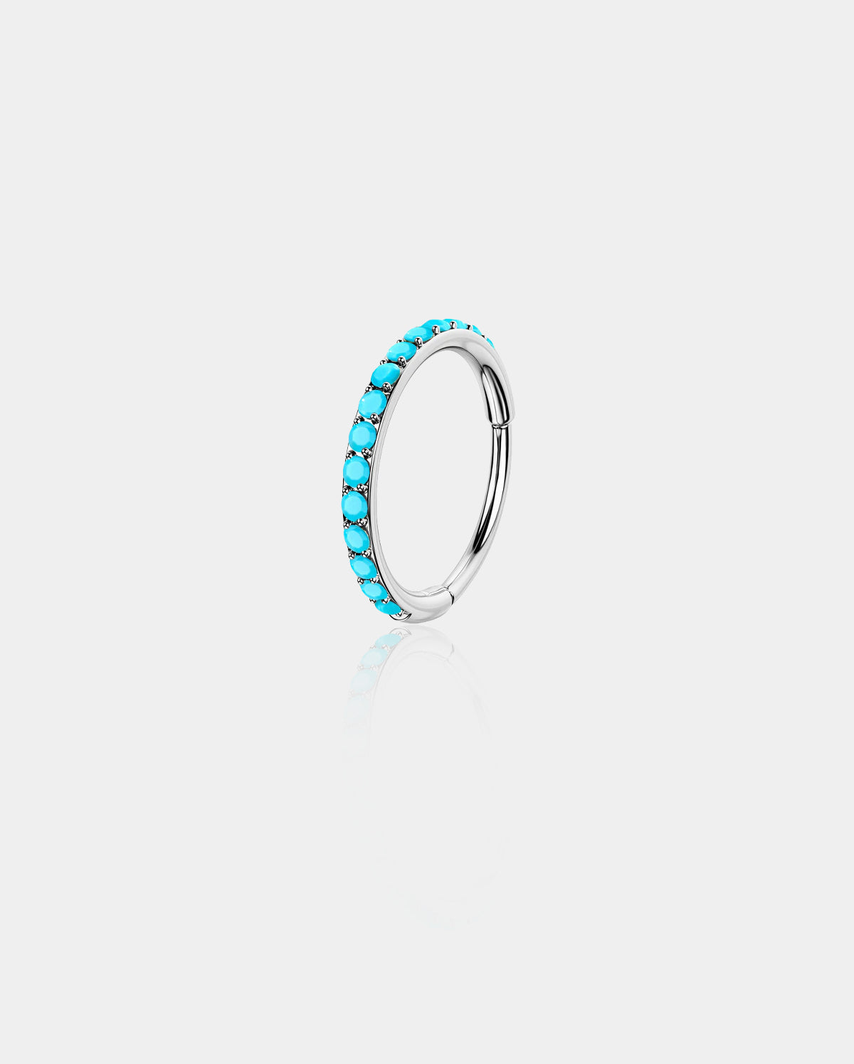 Turquoise Hinged Segment Nose Ring