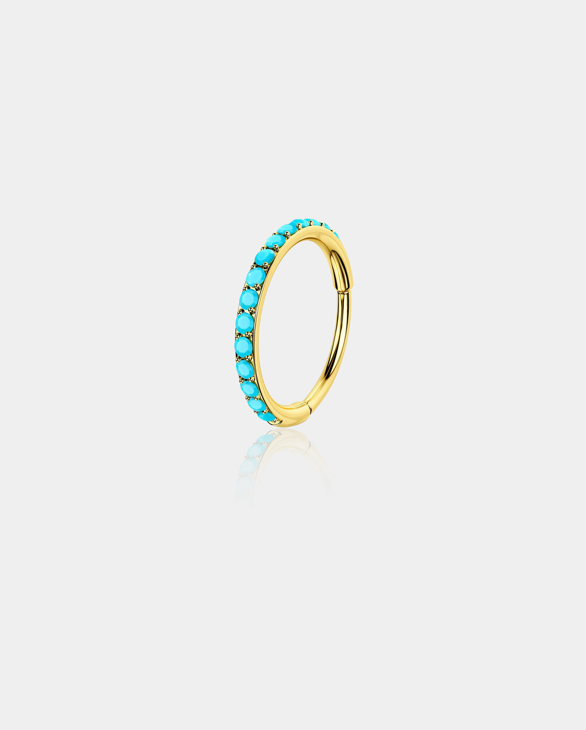 Turquoise Hinged Segment Nose Ring