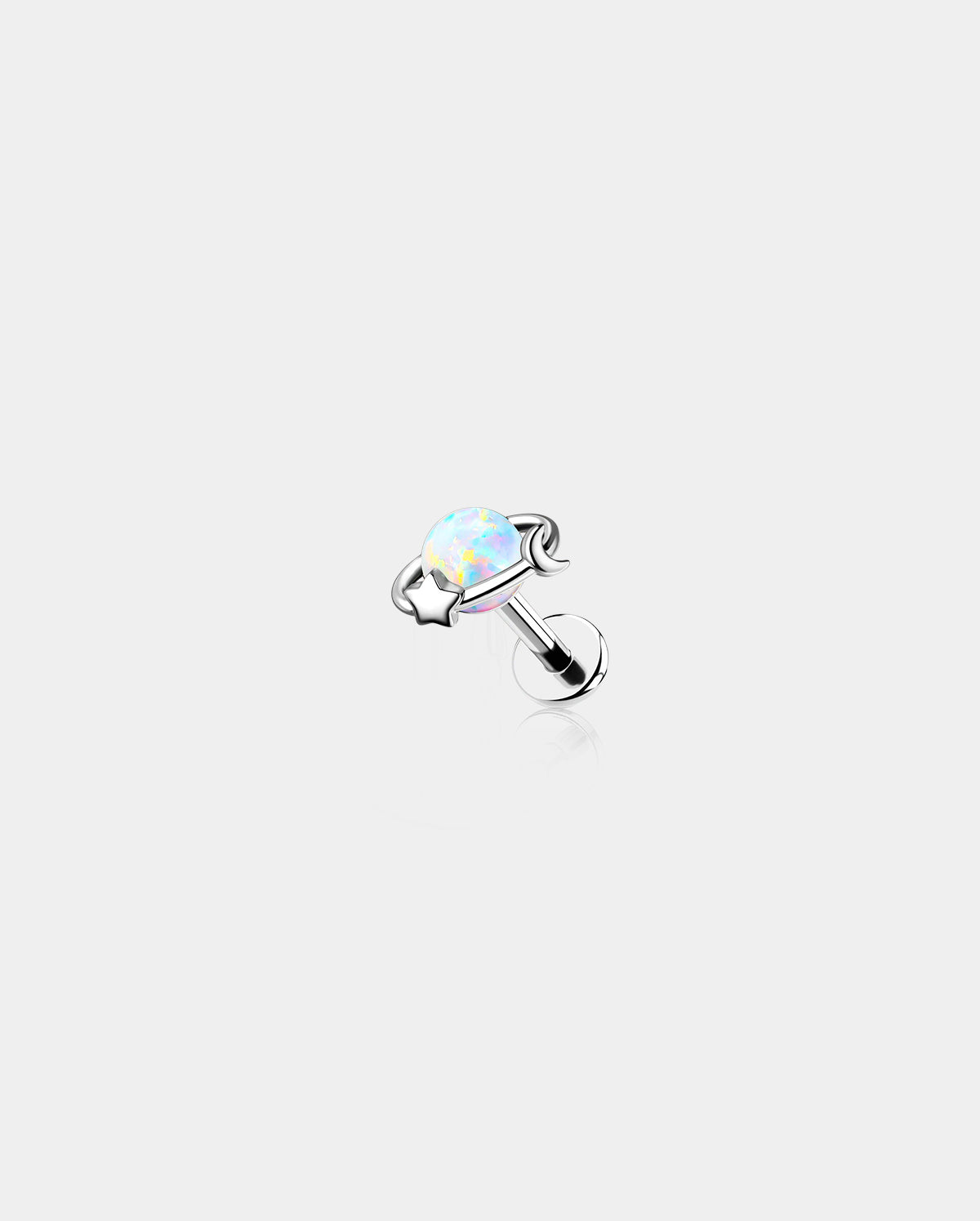 internally threaded opal helix stud
