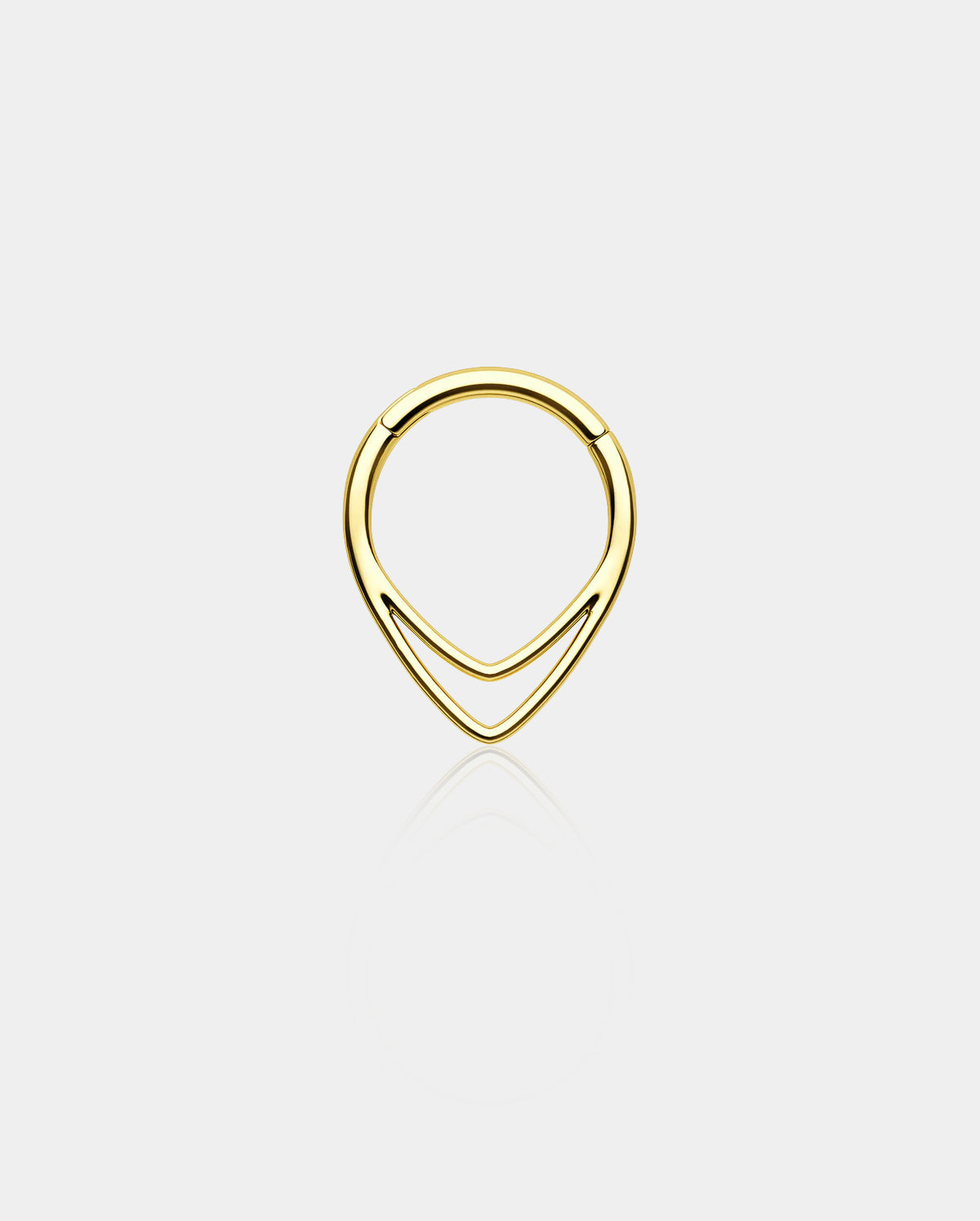 gold triangle septum ring