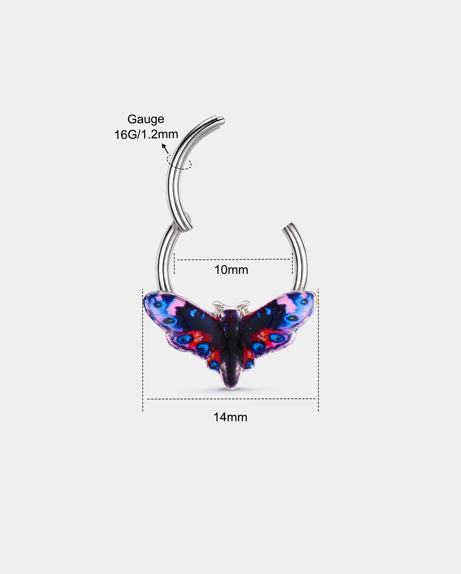 Gradient Moth Segment Septum Ring