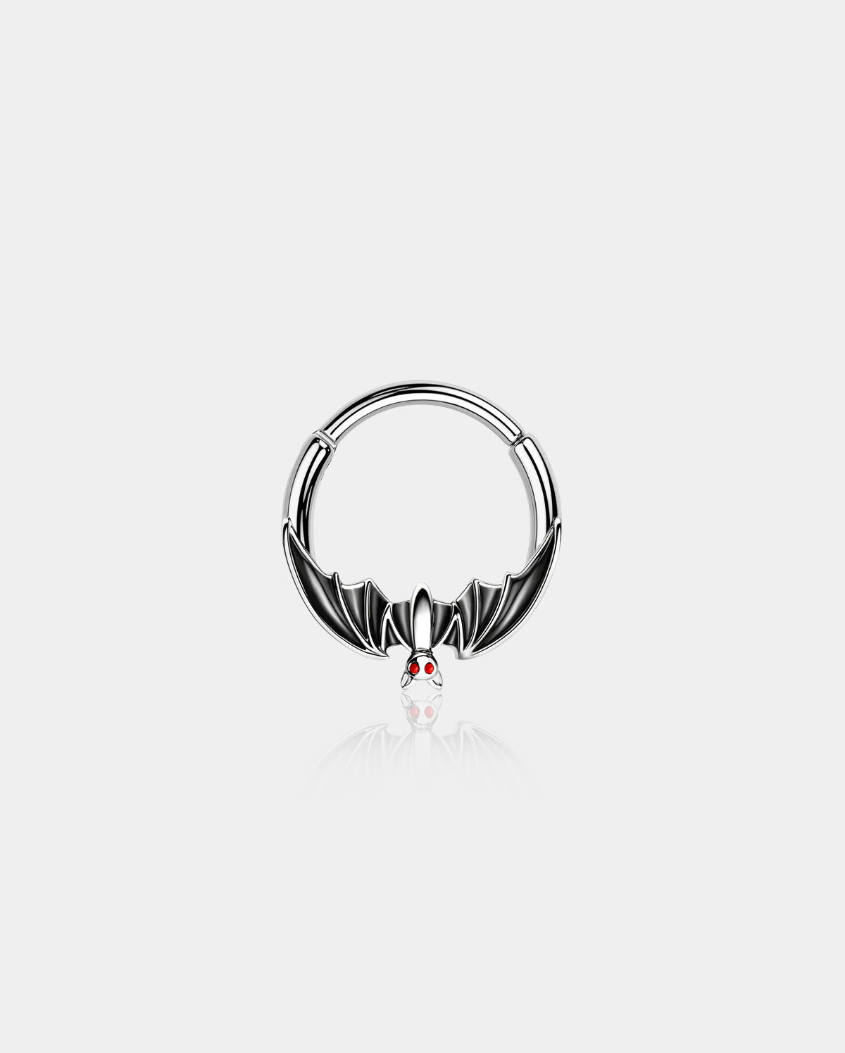 black spooky septum ring