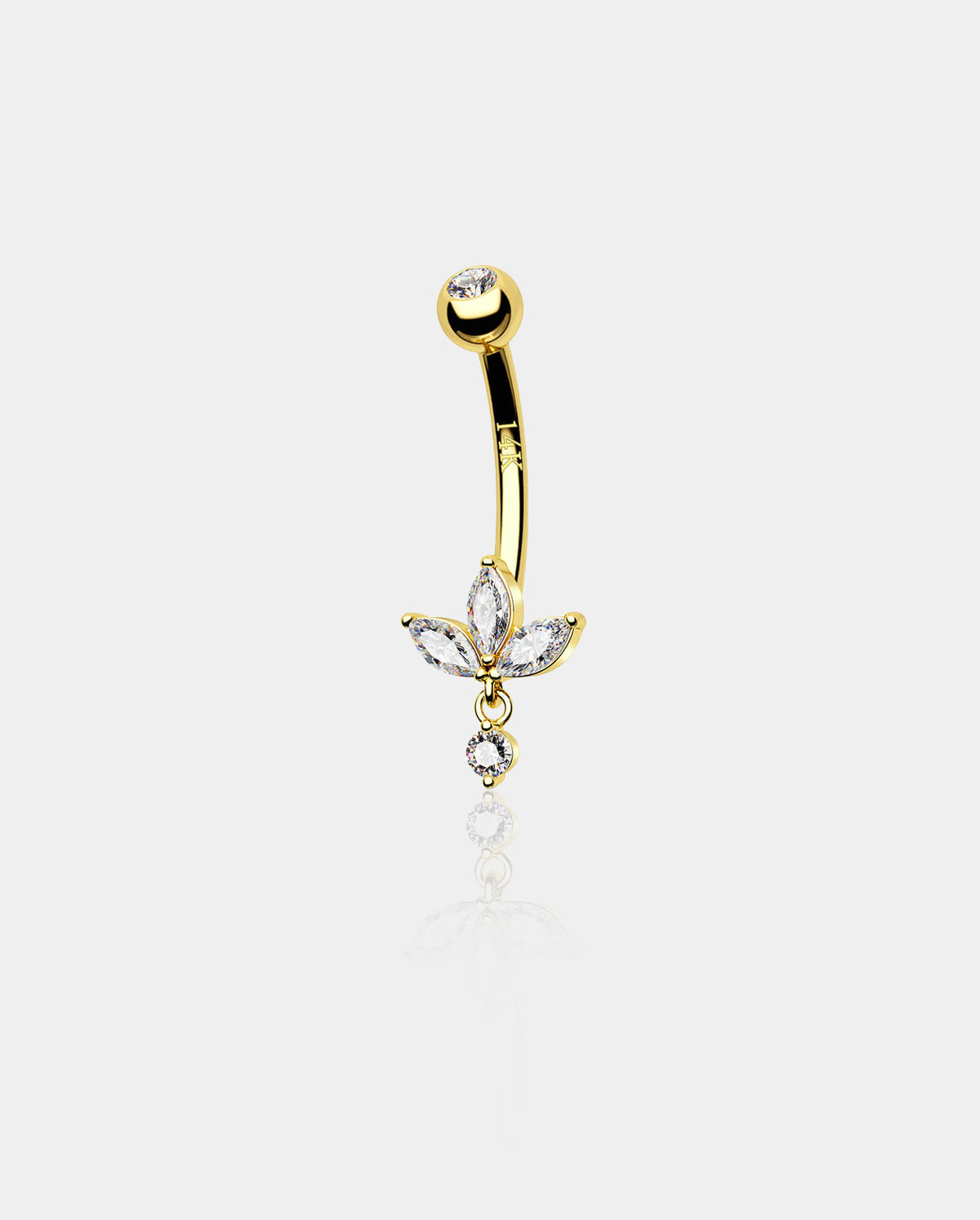 flower belly button rings