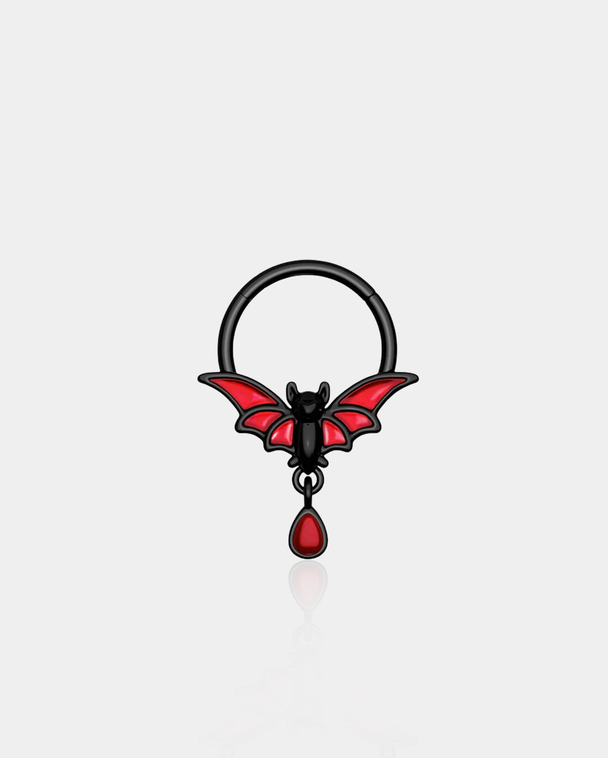 Dangle Bat Hinged Segment Septum Ring