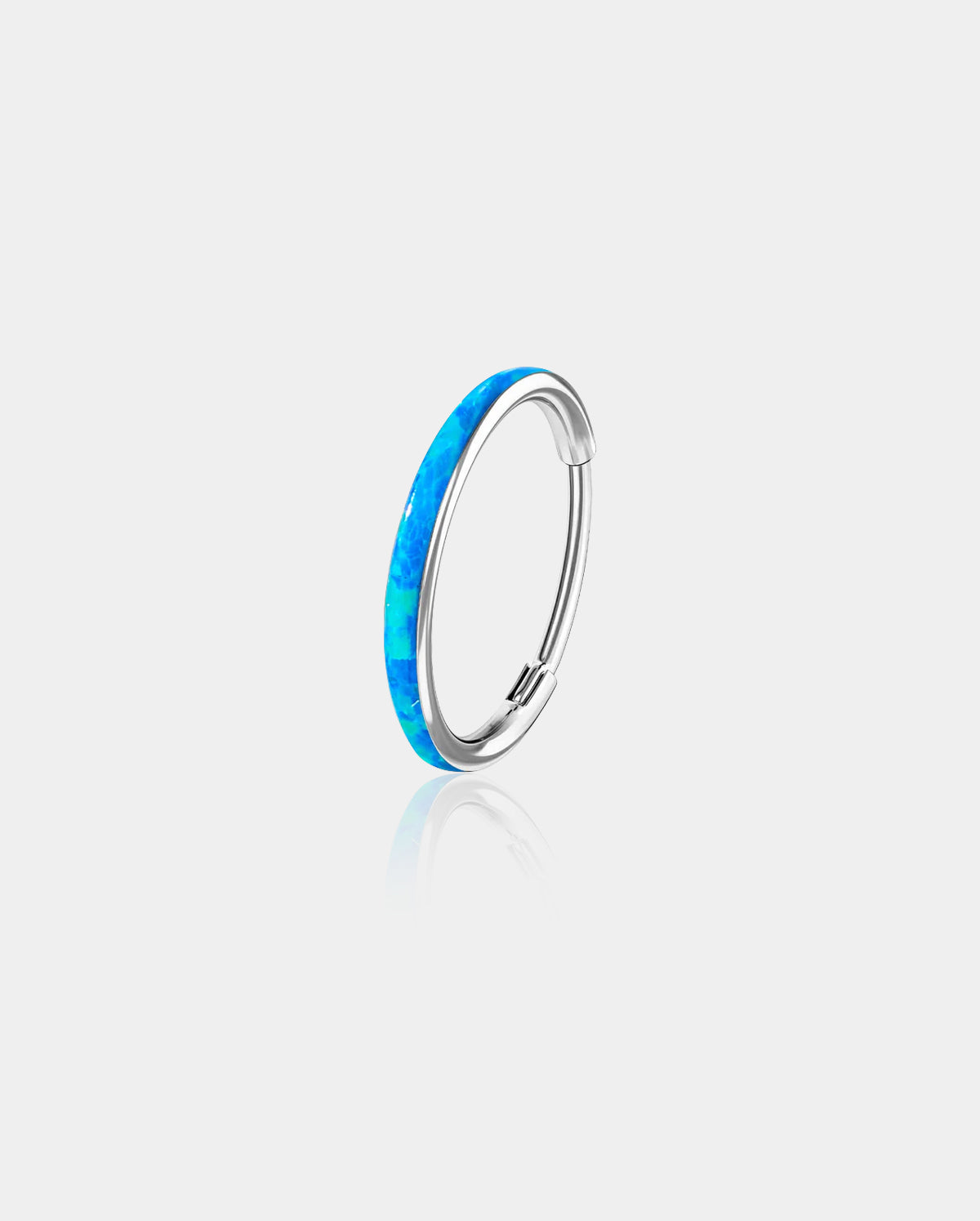 Opal Hinged Segment Nose Ring