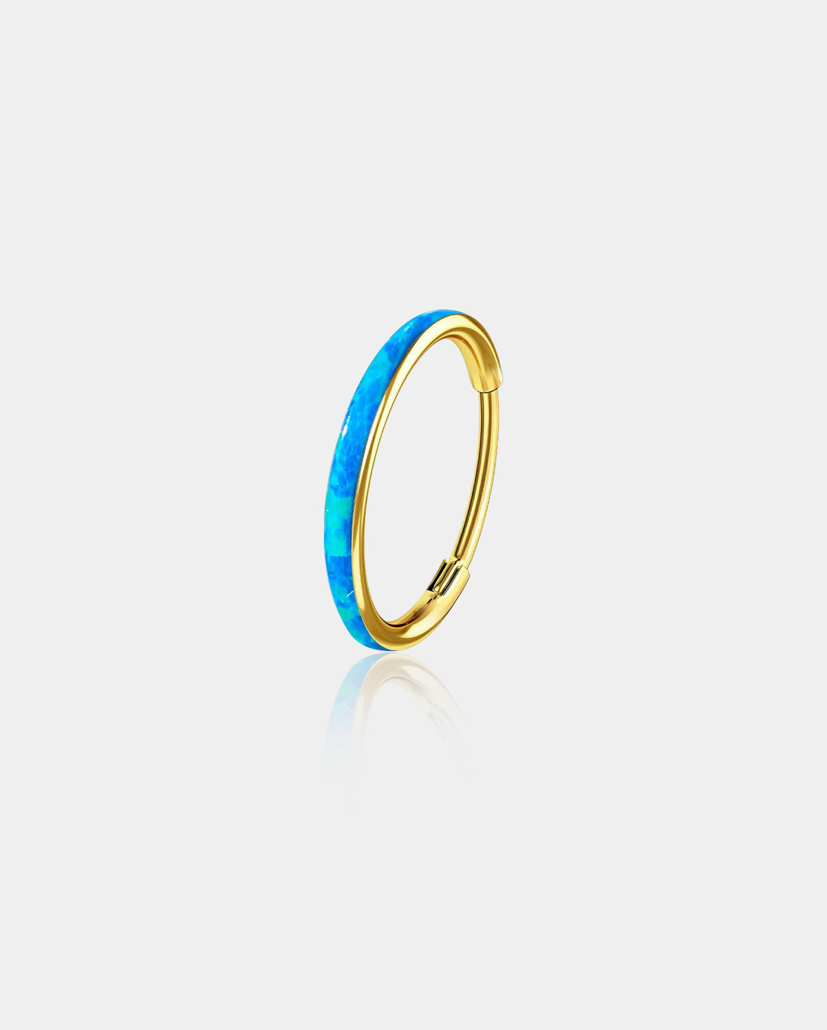 Opal Hinged Segment Nose Ring