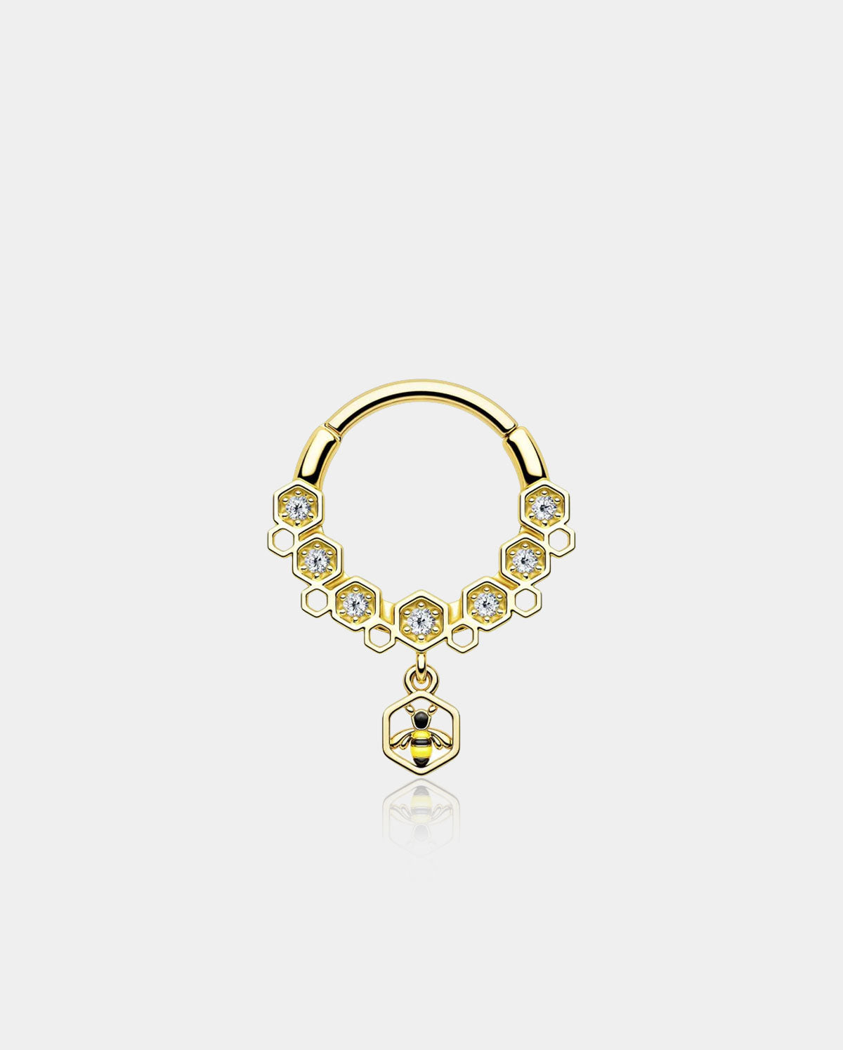 oufer bumble bee septum ring