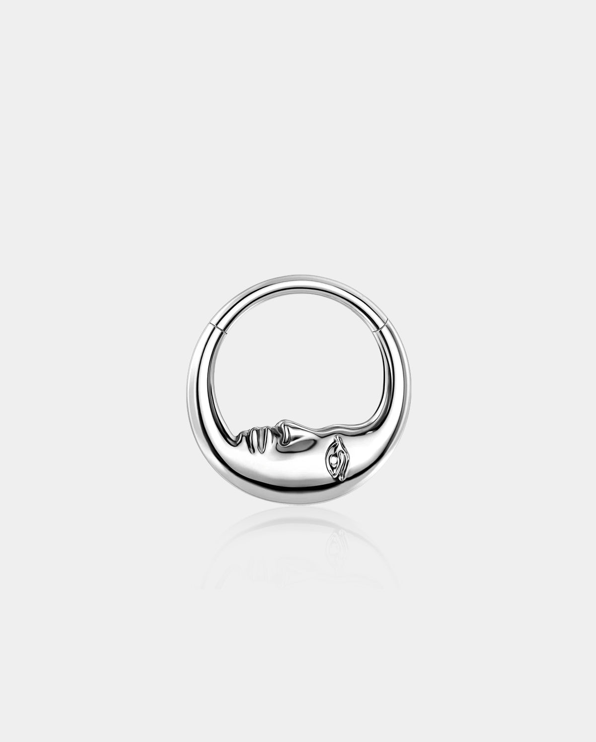 Moon Face Titanium Daith Septum Ring