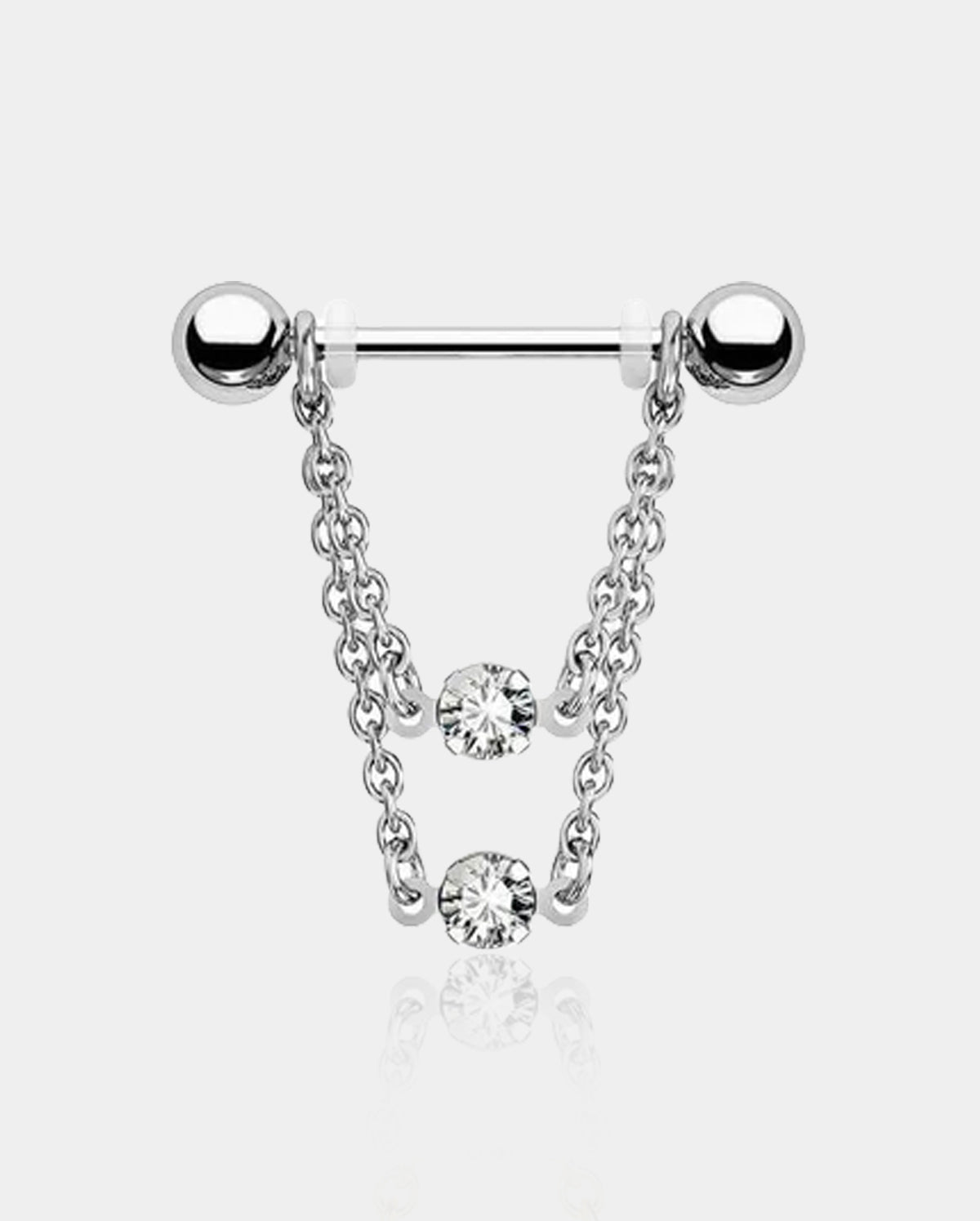 oufer nipple piercing chain