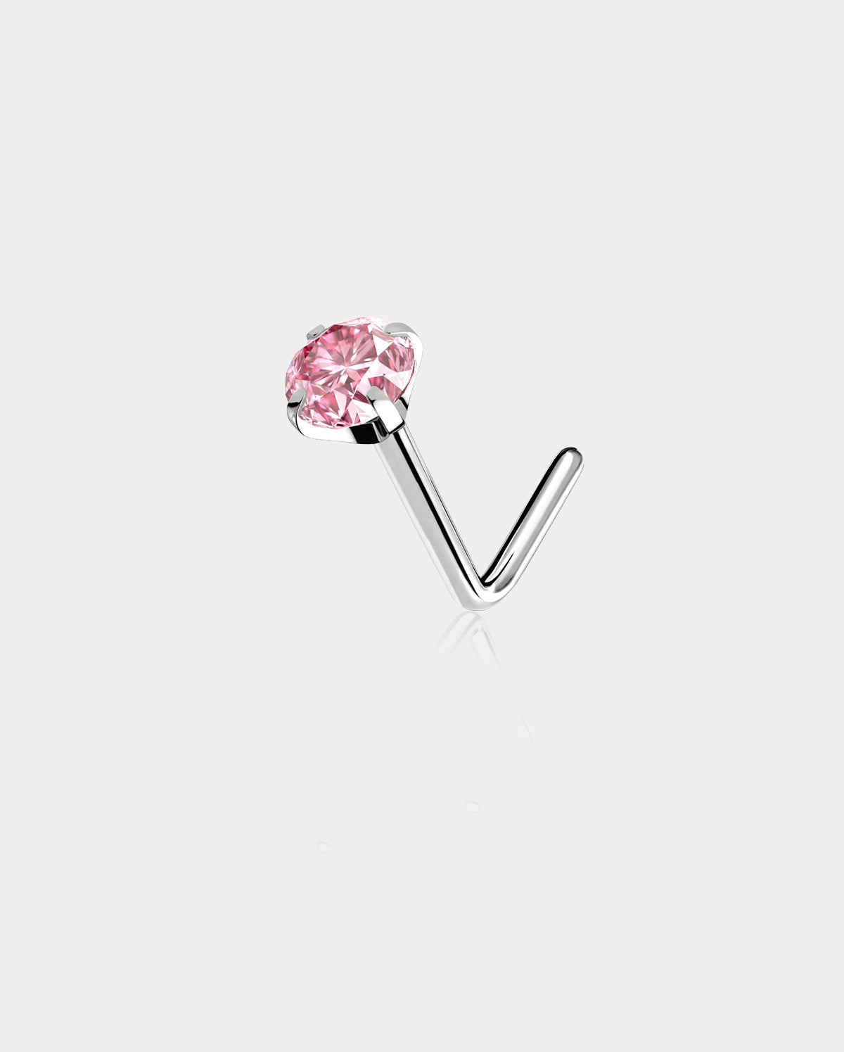 Vibrant CZ Titanium Nose Stud