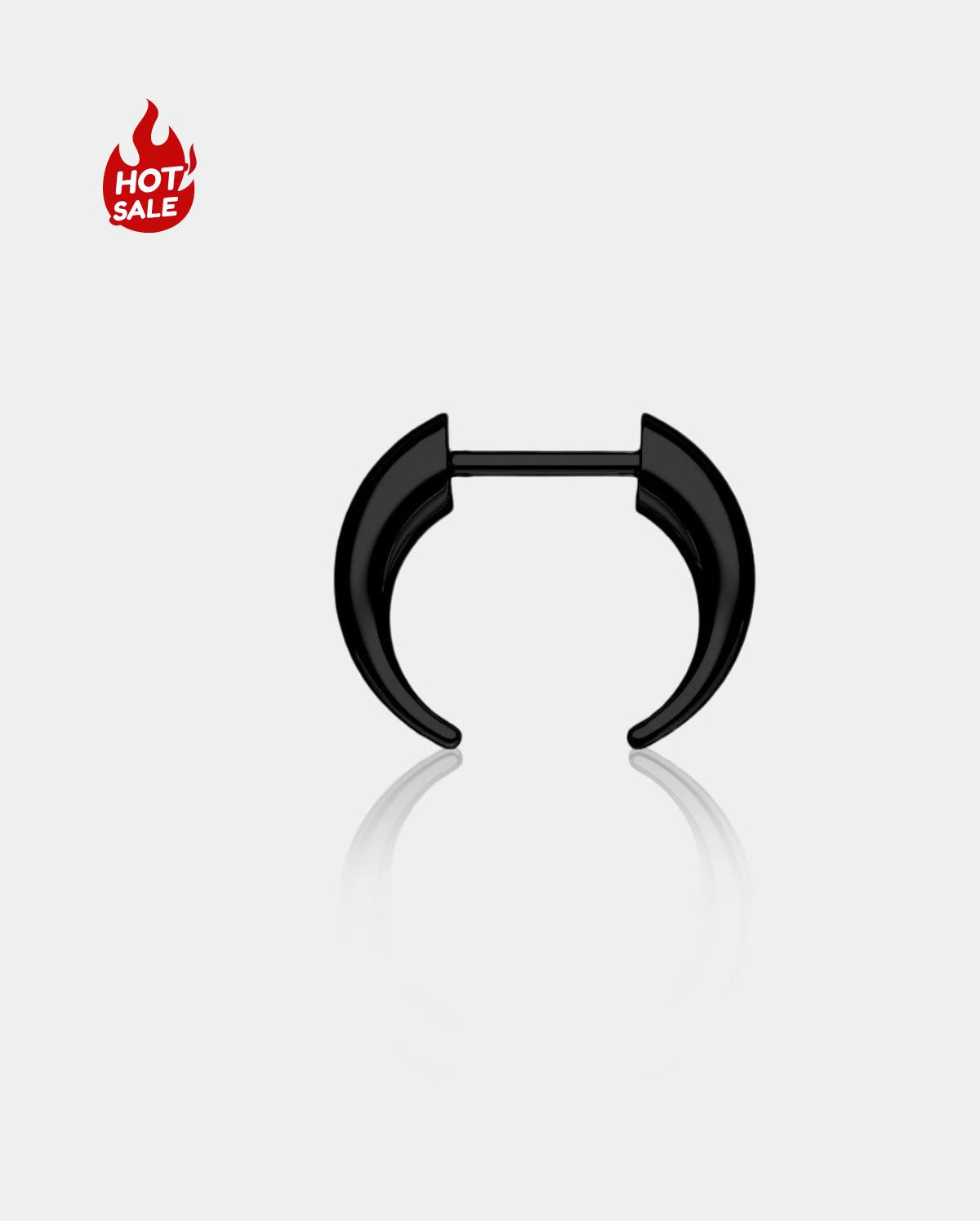 Tribal Fake Gauge Horn Threadless Septum Ring