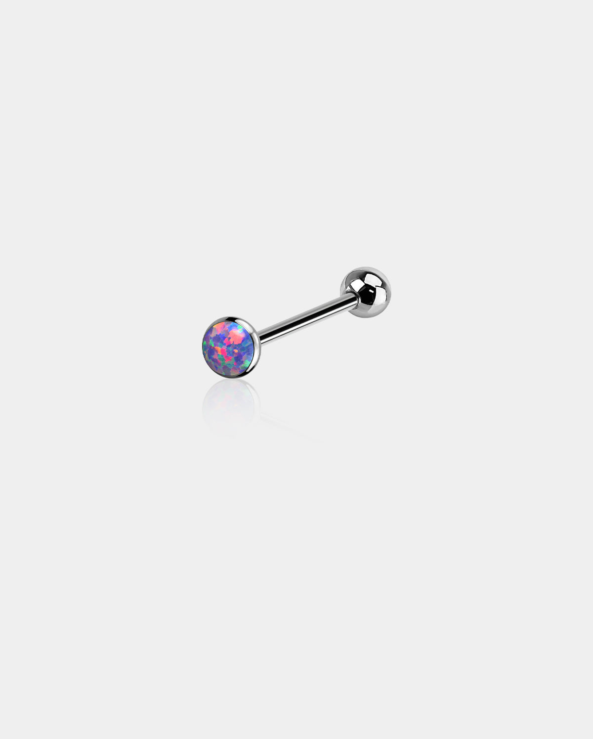 purple opal tongue ring