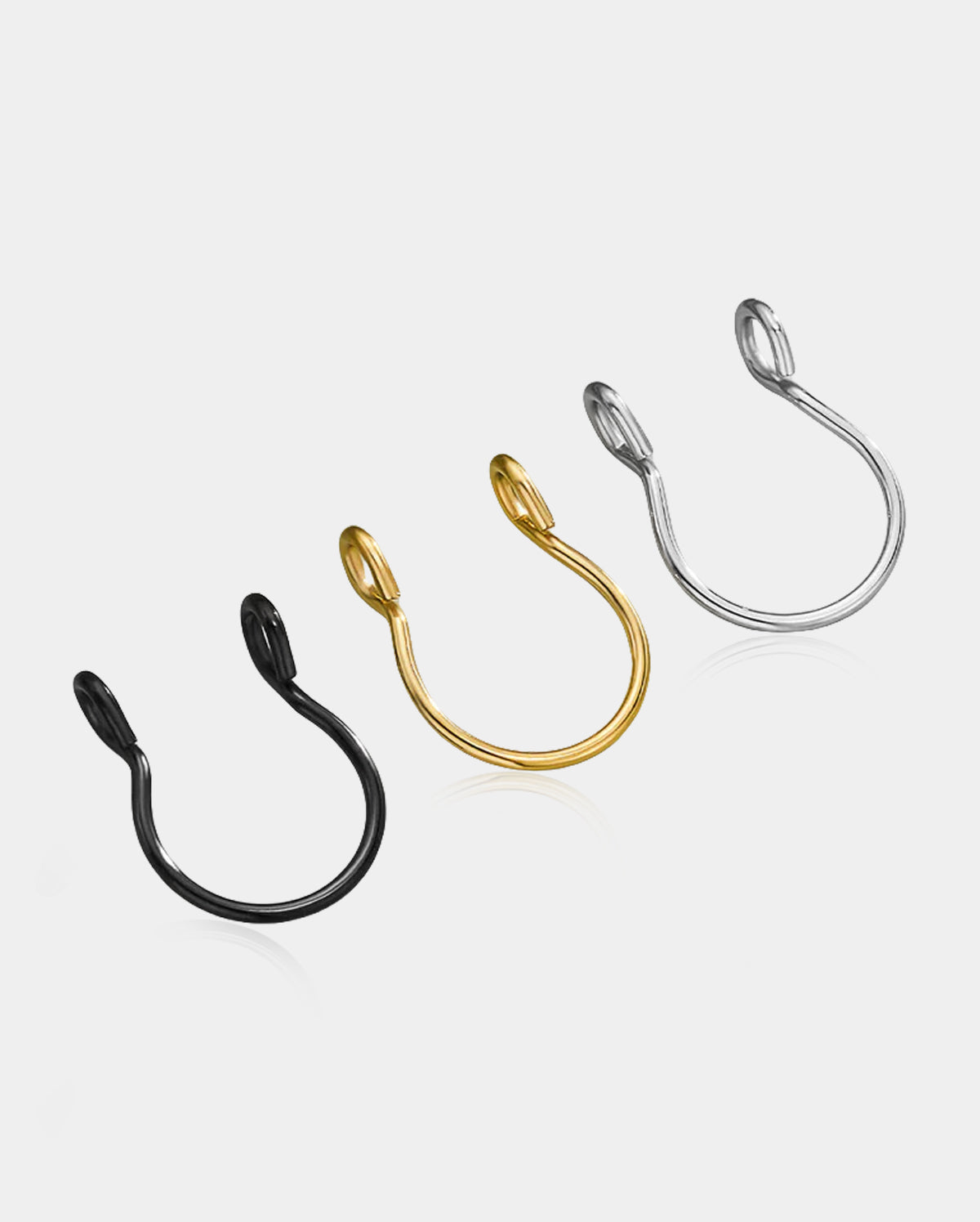 Faux Adjustable Clip On Septum Ring