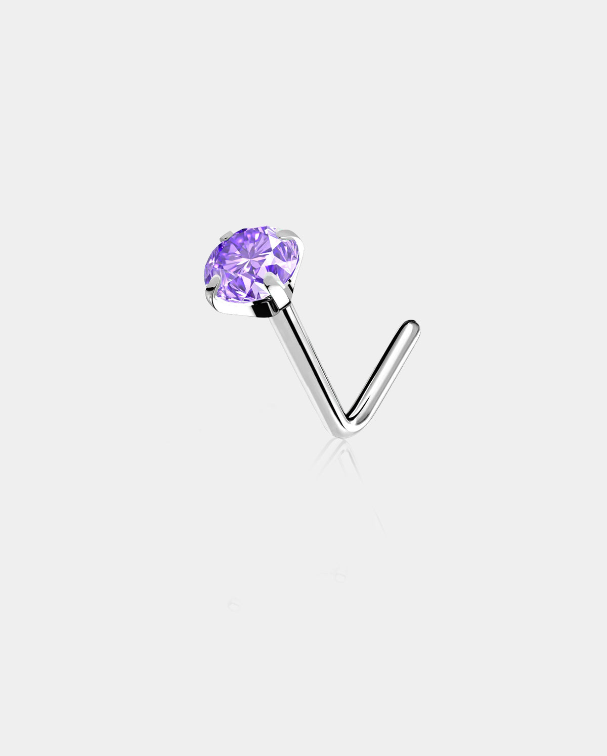 Vibrant CZ Titanium Nose Stud