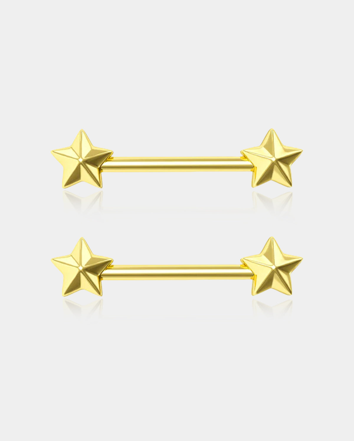14k gold nipple rings