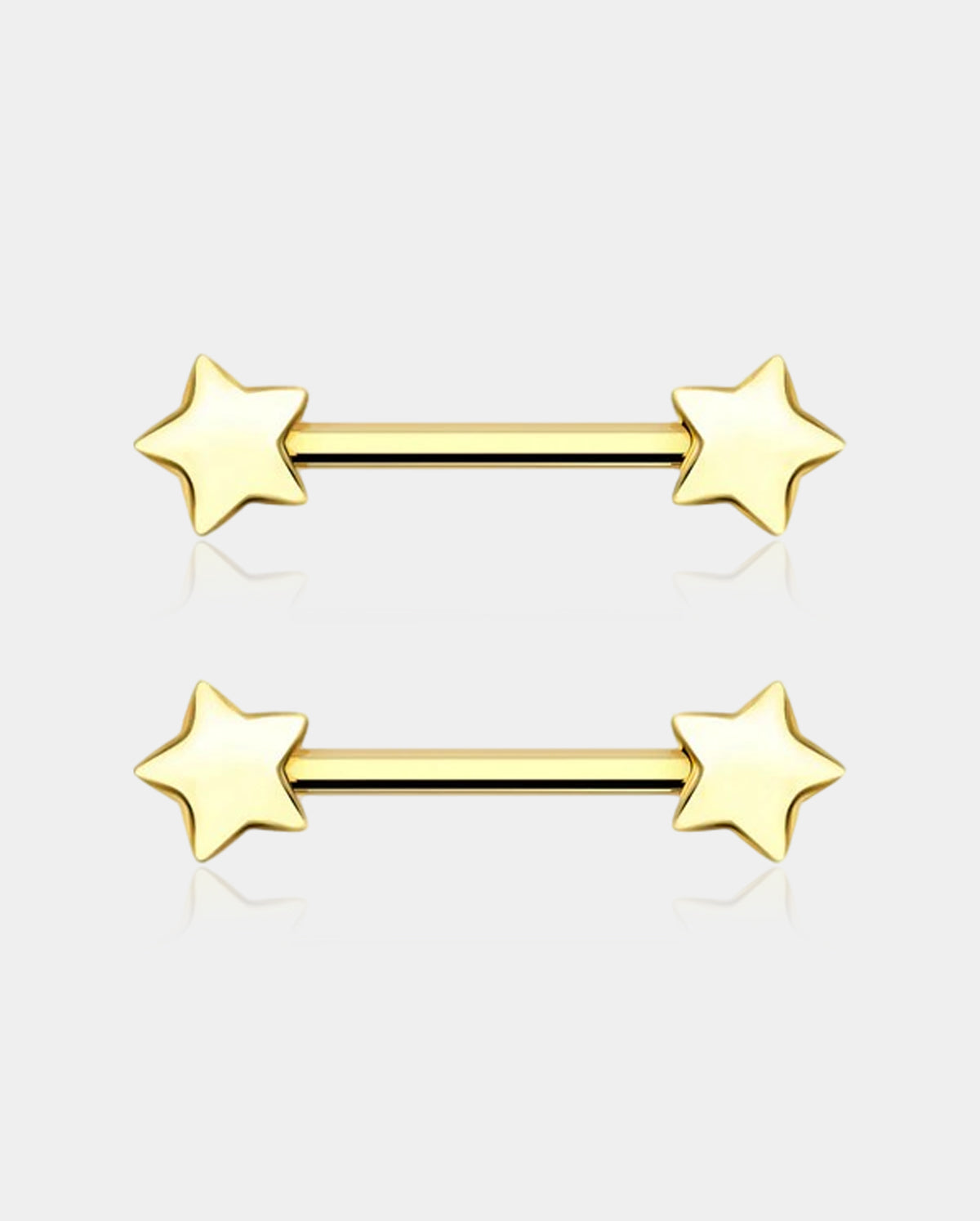 2Pcs Star Nipple Barbell Set