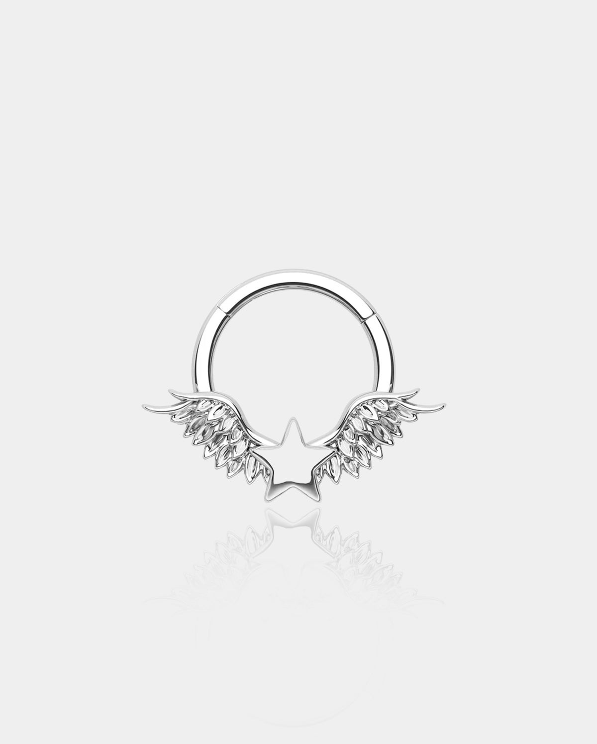 Wings & Star Hinged Segment Septum Ring