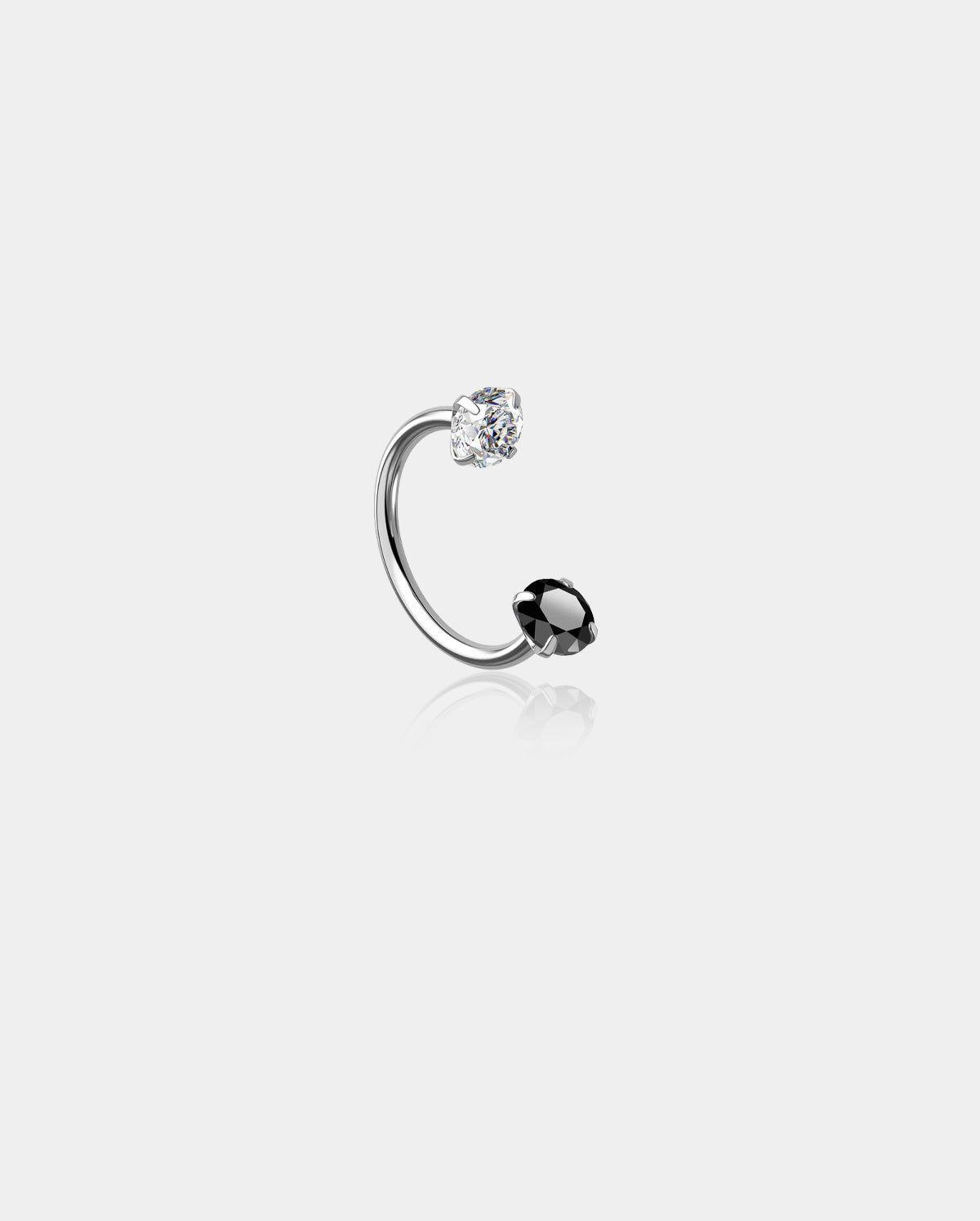 internally threaded horseshoe nose ring