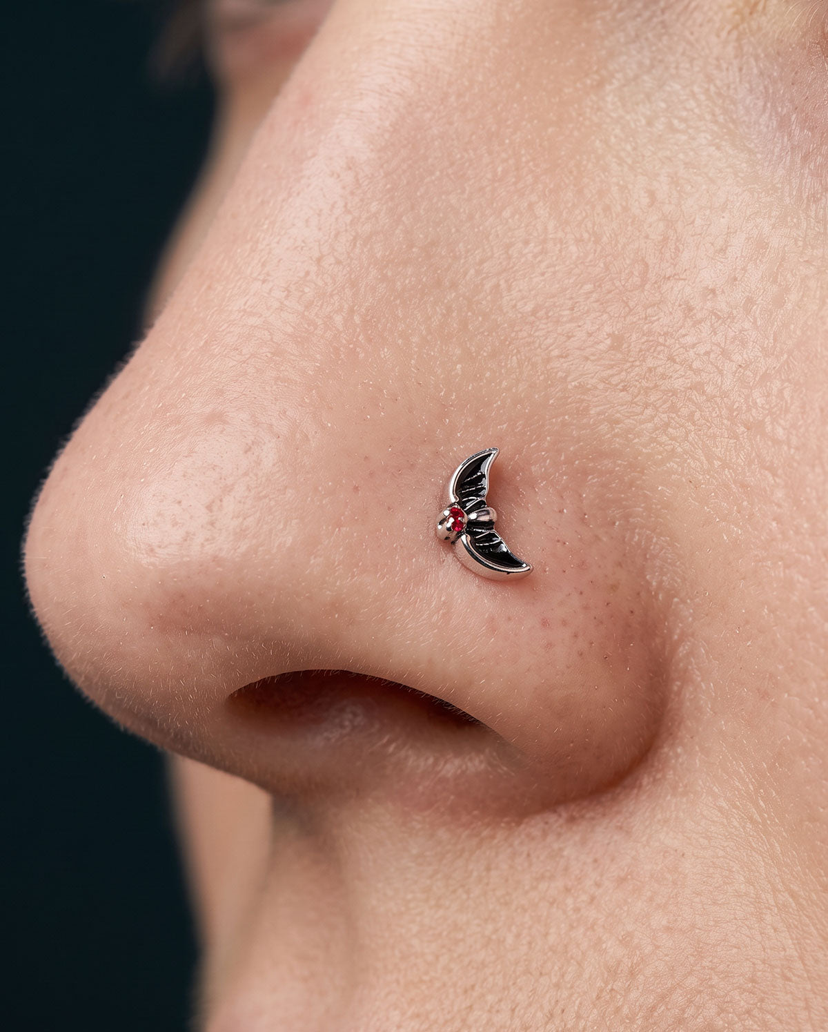 bat nose piercing