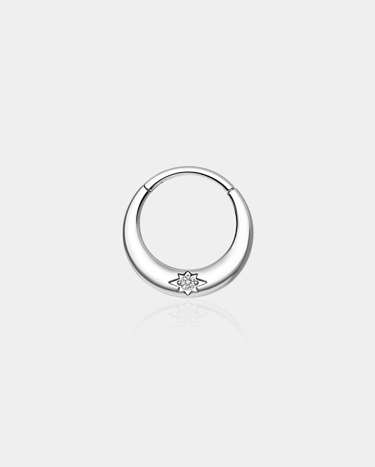 Center CZ Forward Facing Septum Ring
