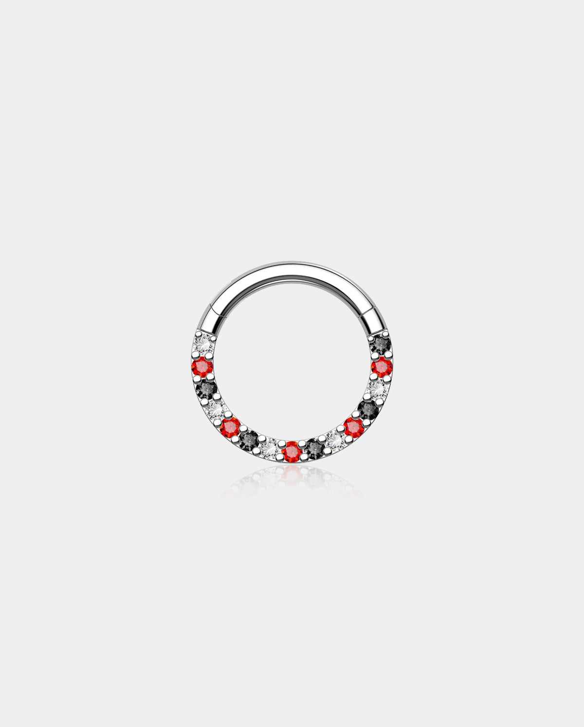 Multicolored CZ Septum Daith Ring