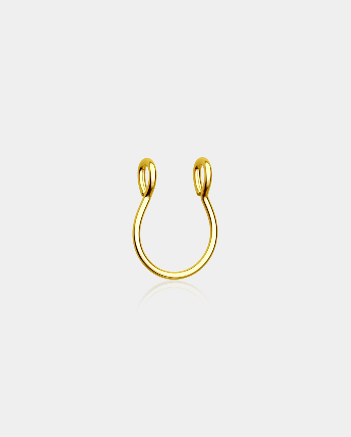 Faux Adjustable Clip On Septum Ring