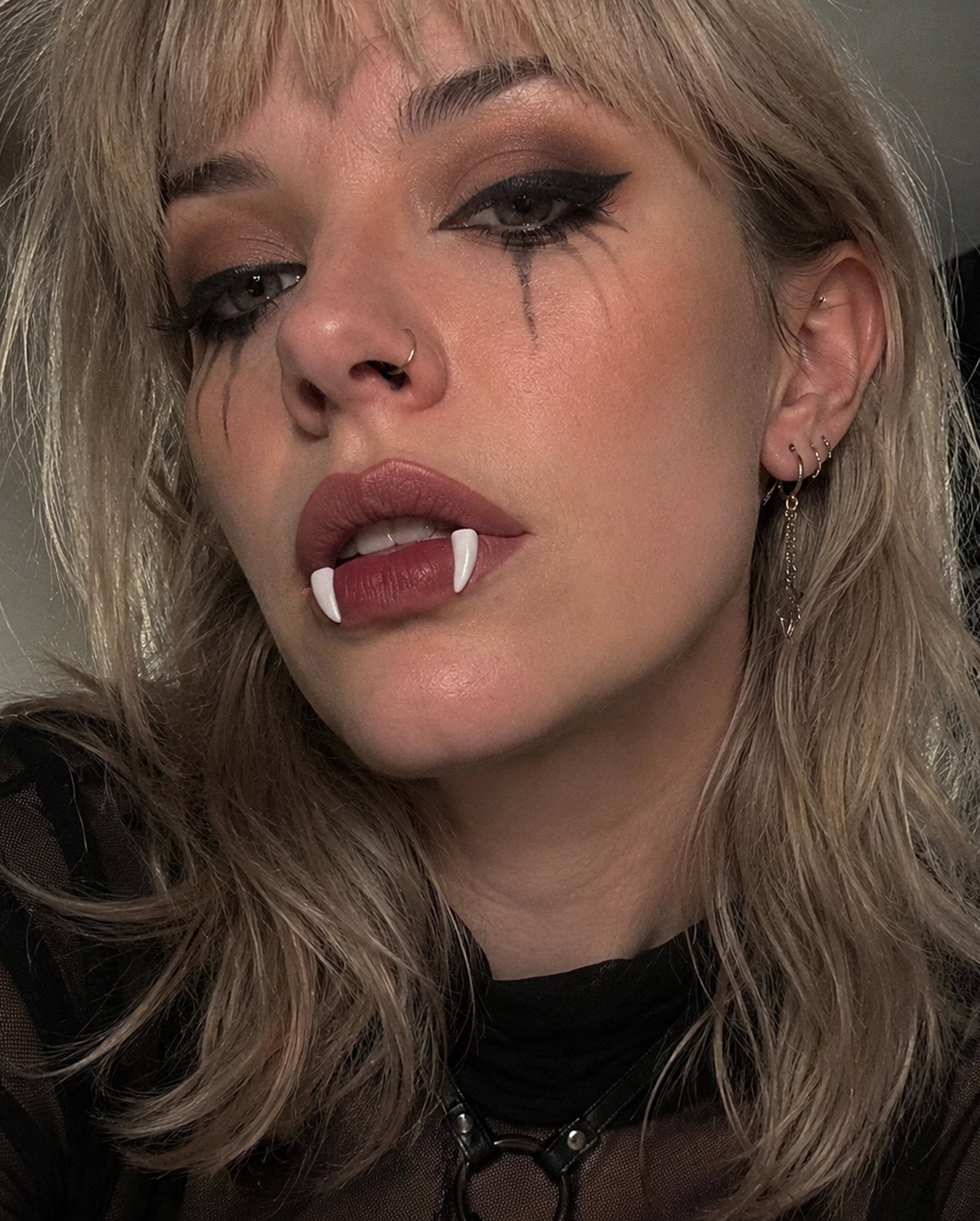 Vampire Fang Fake Lip Stud