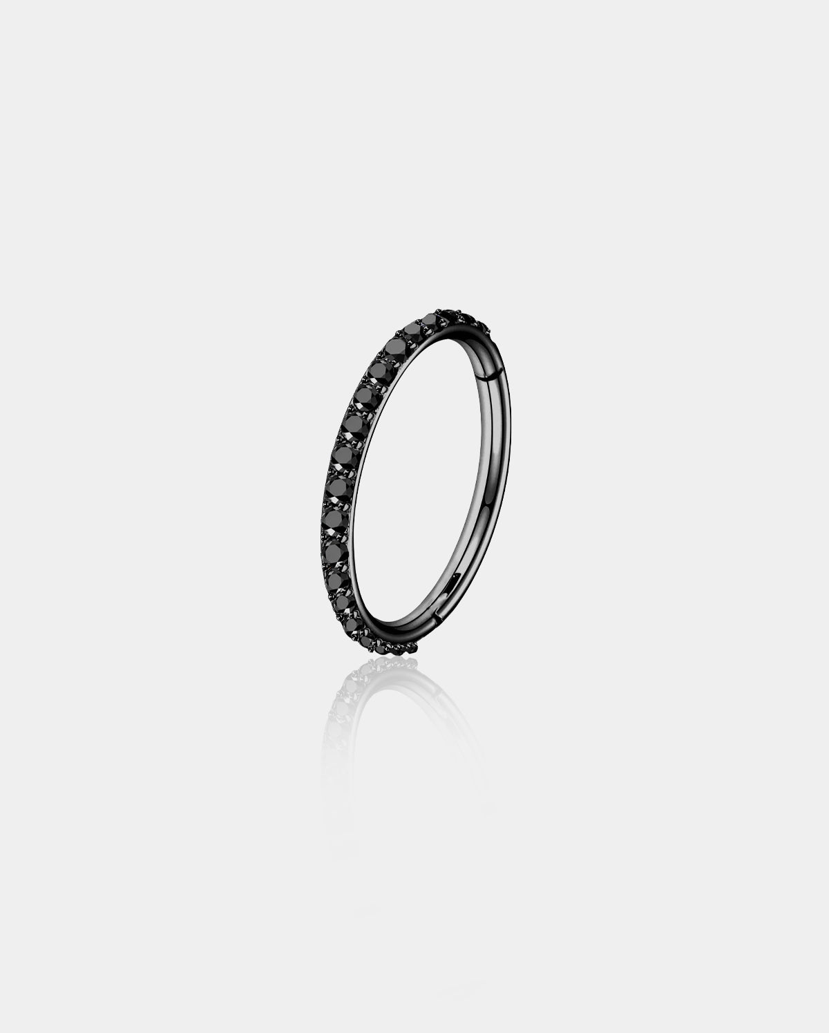 Anillo de nariz de acero inoxidable CZ aro de nariz 18G