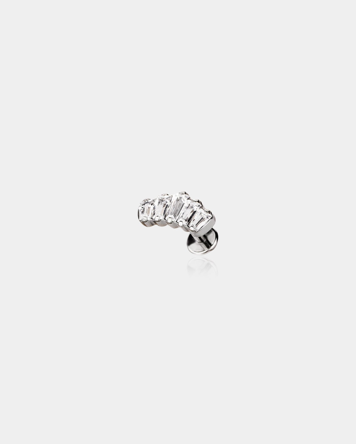 crown helix stud earrings