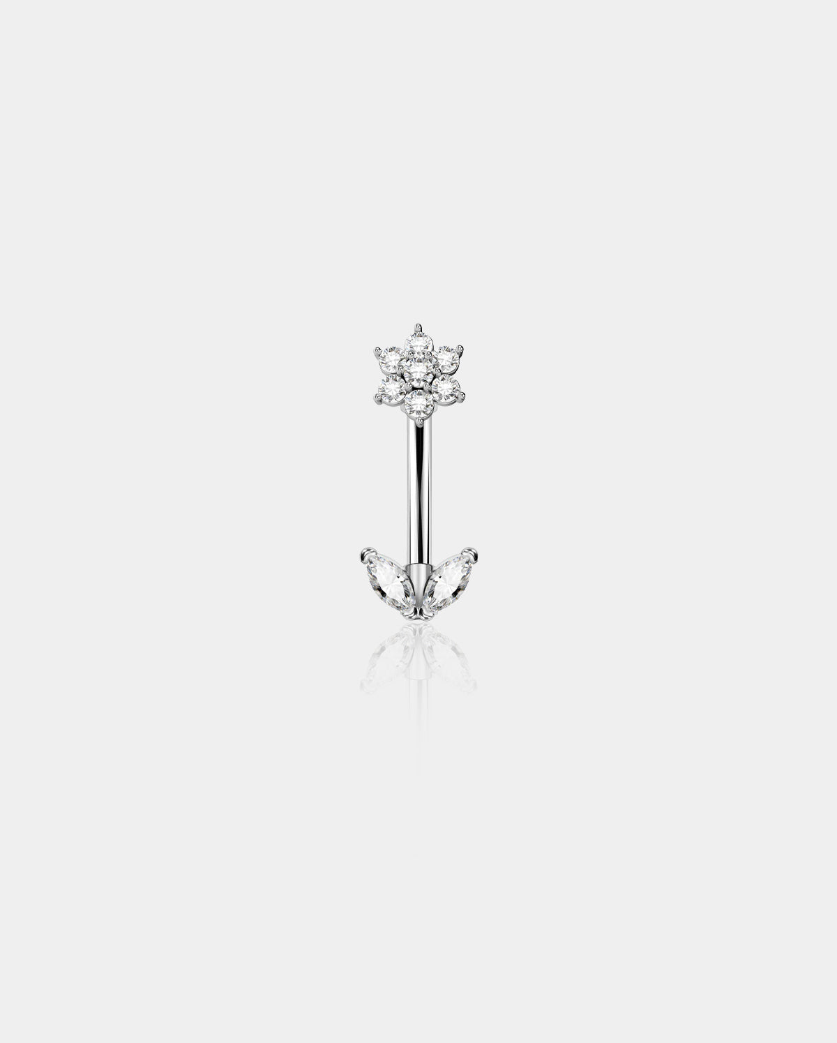flower rook piercing