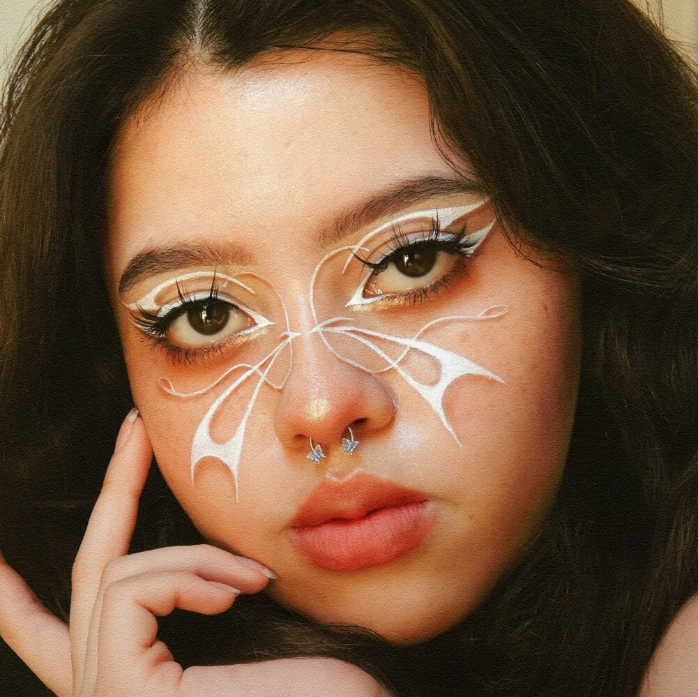 Blue Butterfly Horseshoe Septum Ring