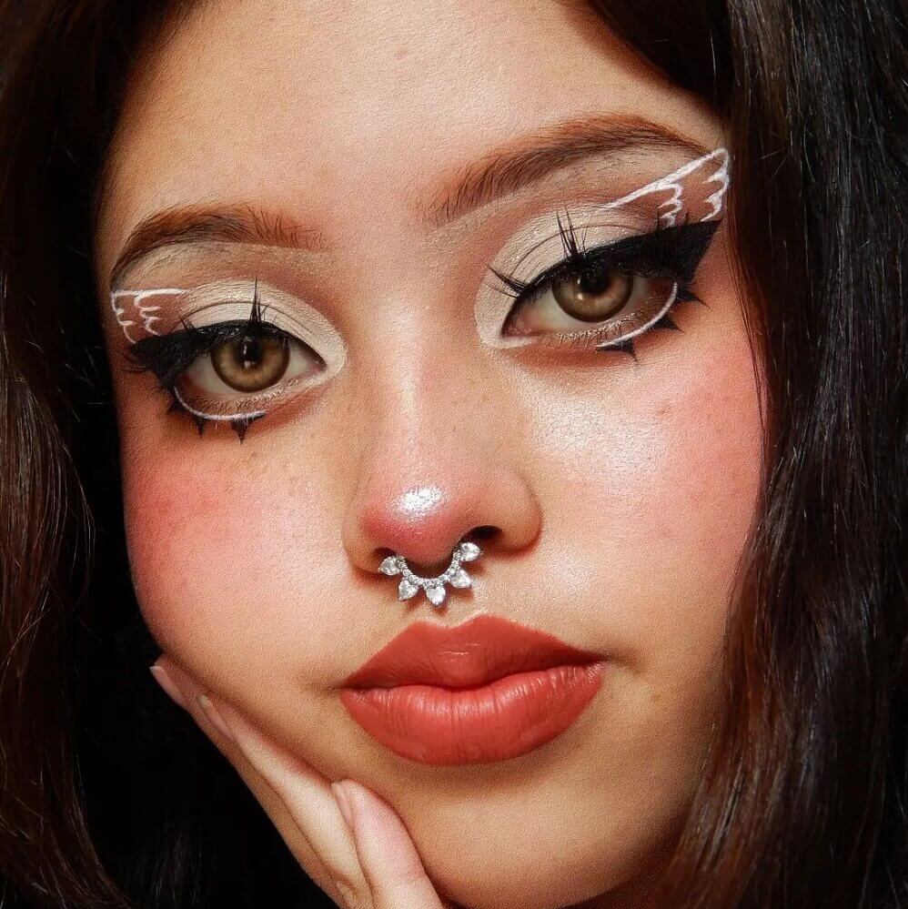 16G CZ Coeur Septum Anneau Daith Clicker Hoop