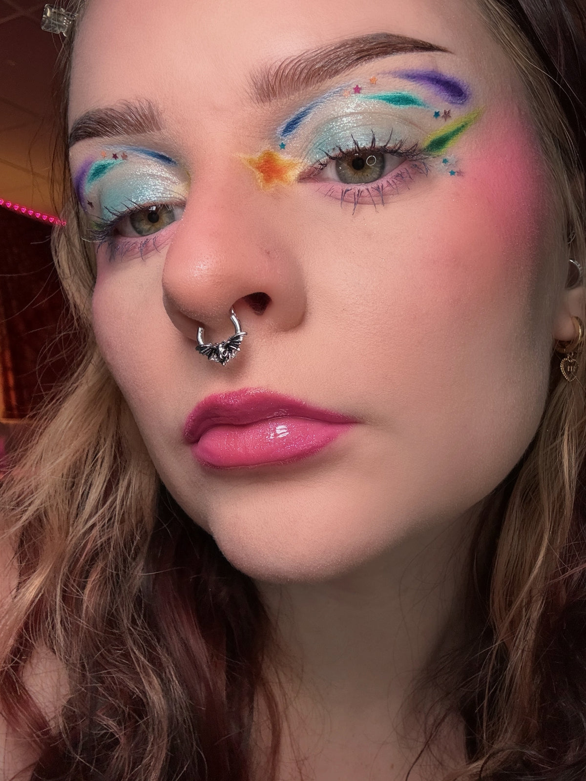 OUFER Skull Moth Segment Septum Ring