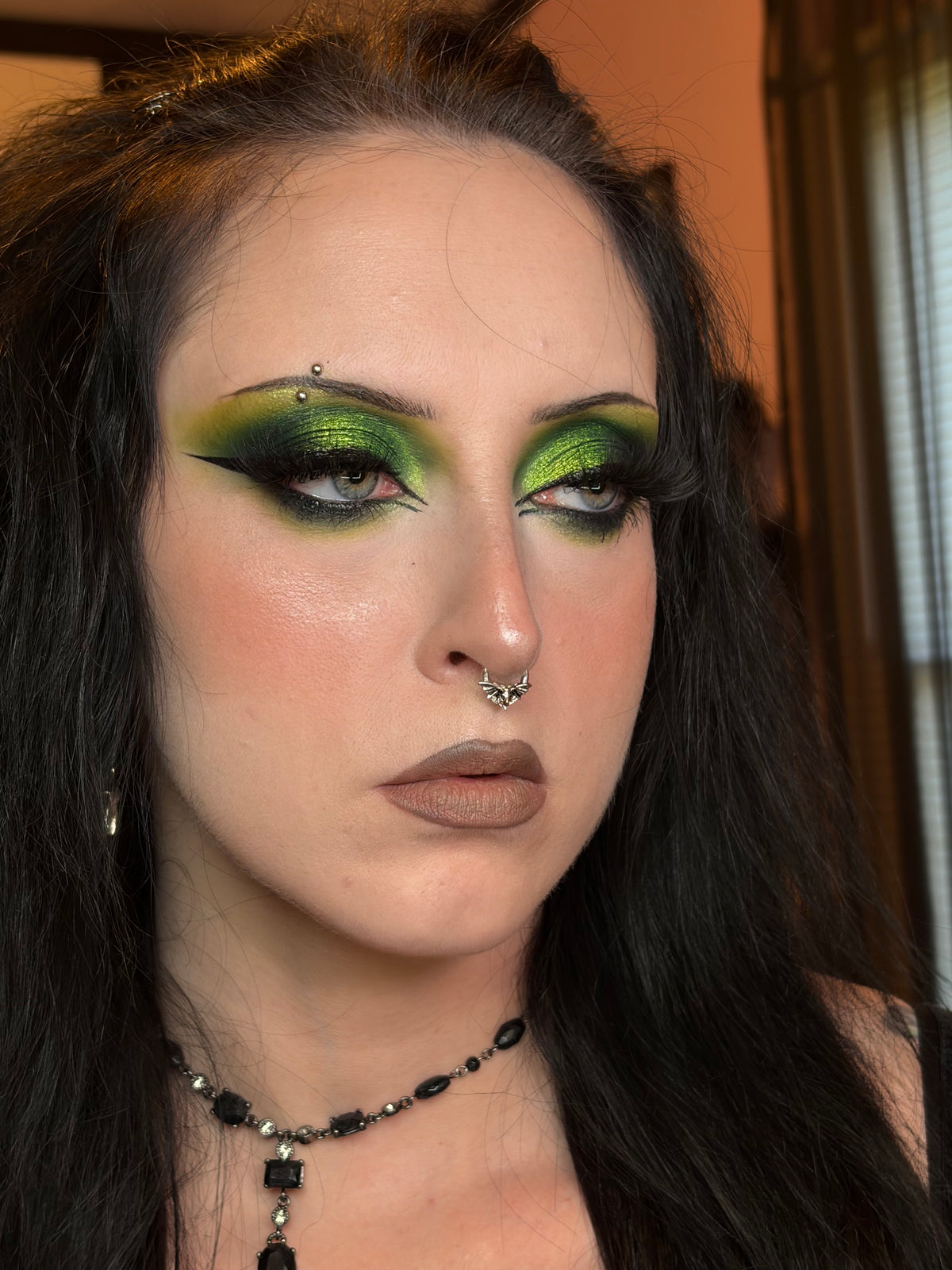 OUFER Skull Moth Segment Septum Ring