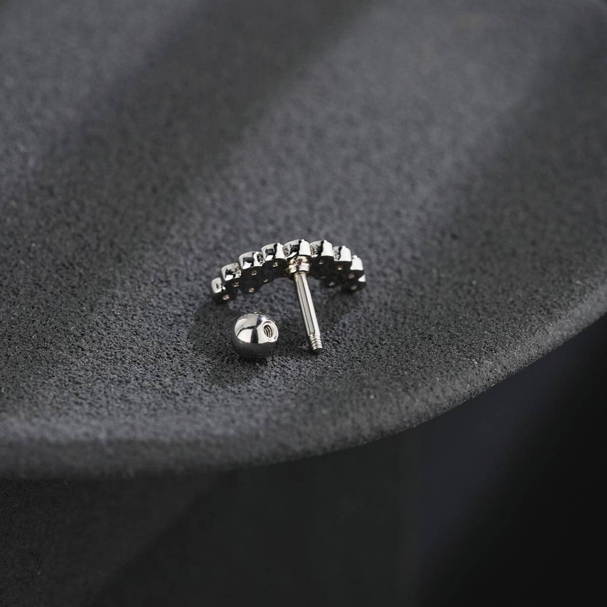 CZ Helix Earring Cartilage Stud